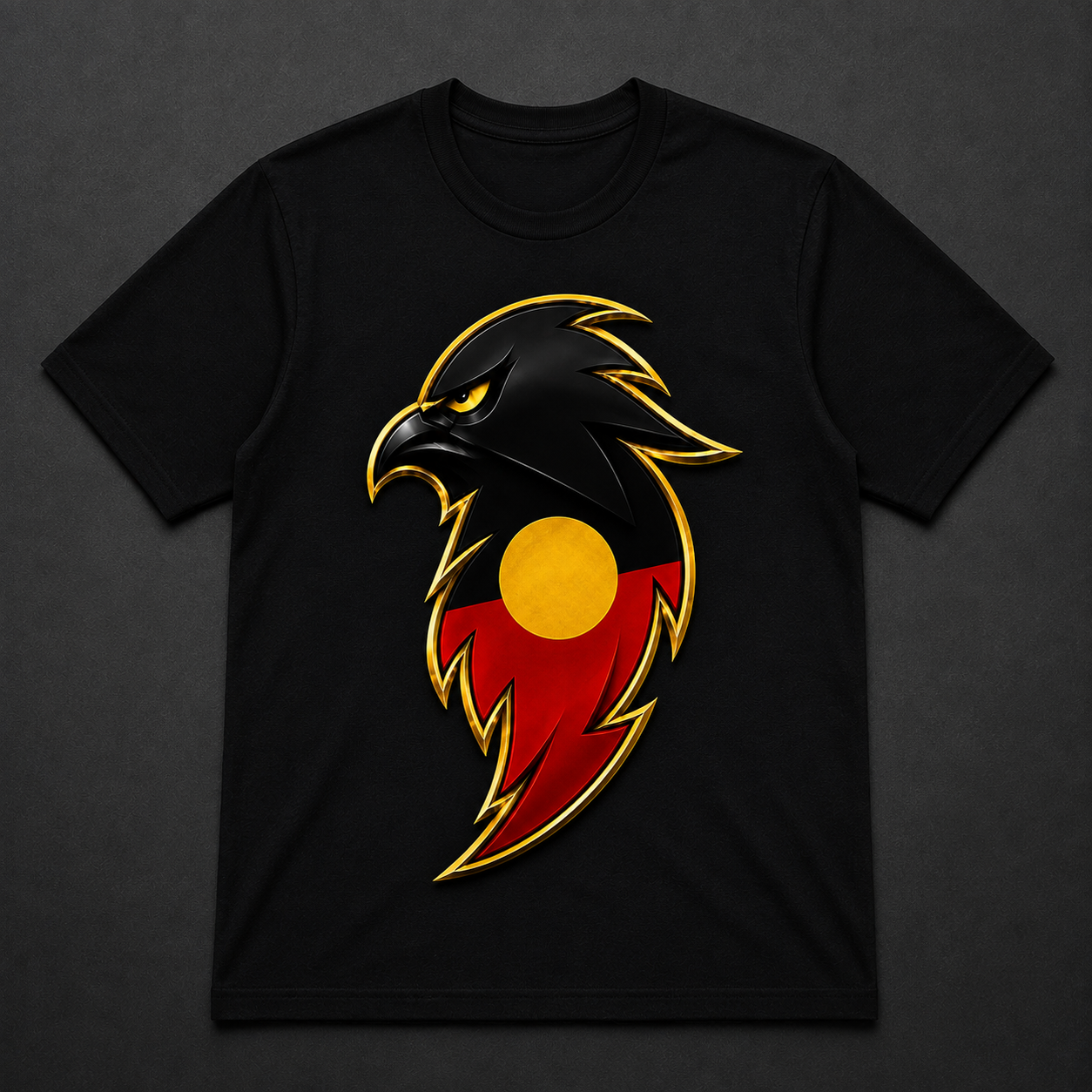 Blackbirding Logo Tee - Aboriginal Flag