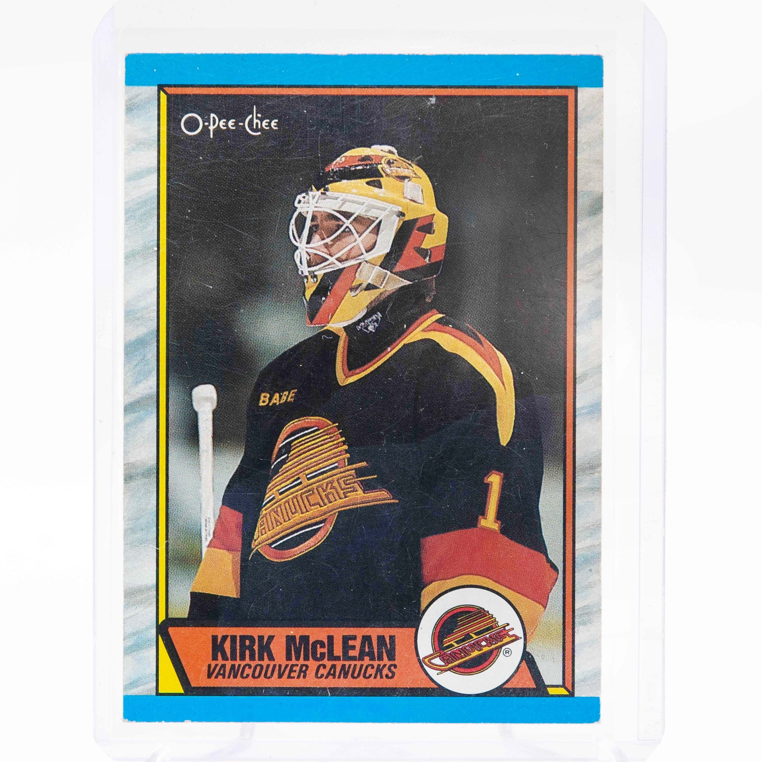 Kirk McLean 1989 O-Pee-Chee