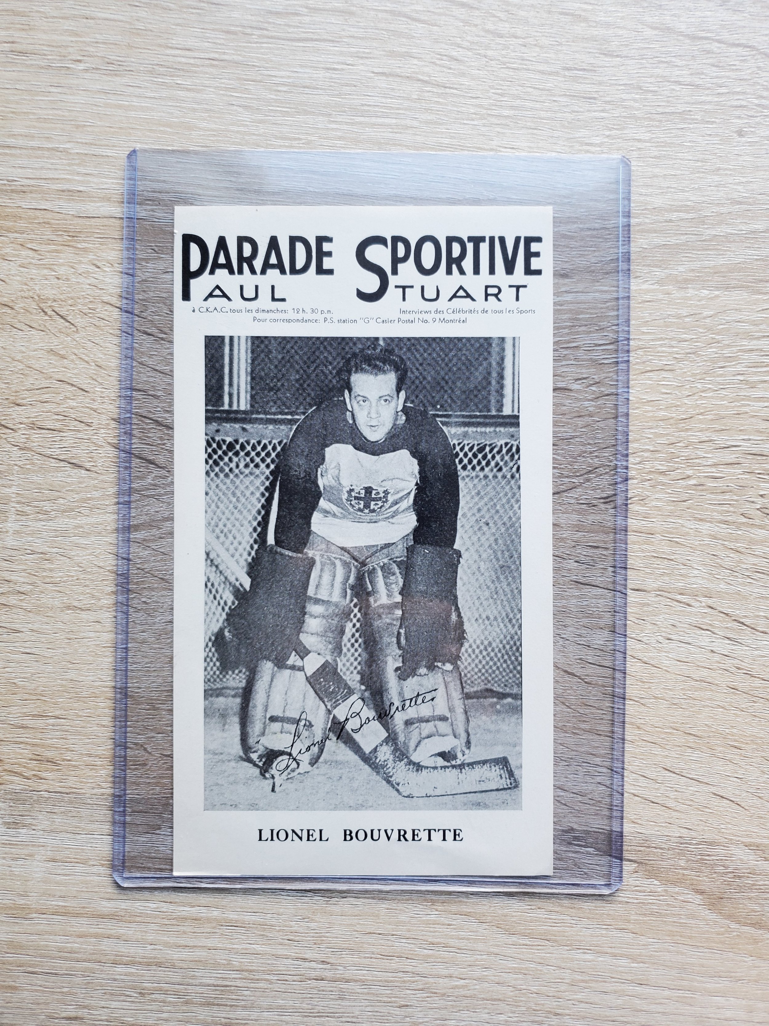 La Parade Sportive: Quebec’s 1940s Hockey Card-ish Thing