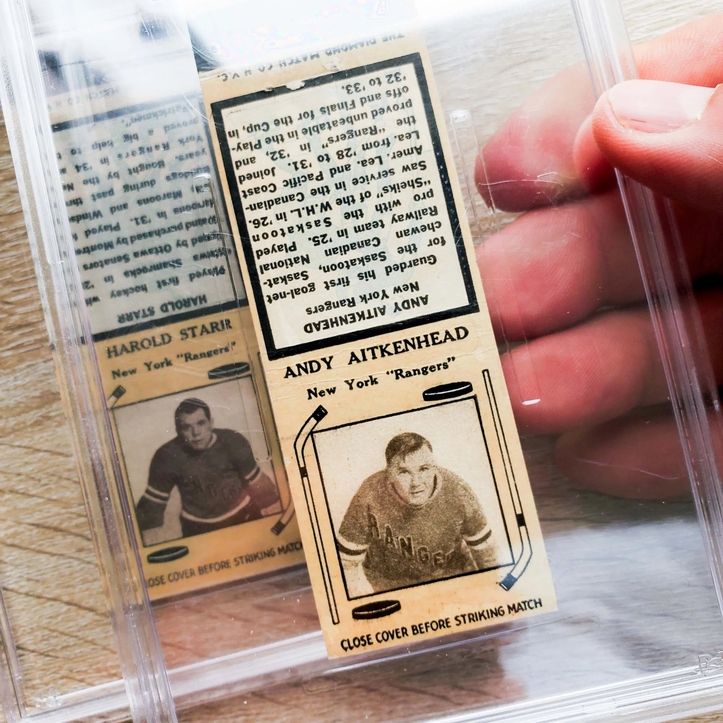 andy aitkenhead diamond matchbook 1935 PSA 2