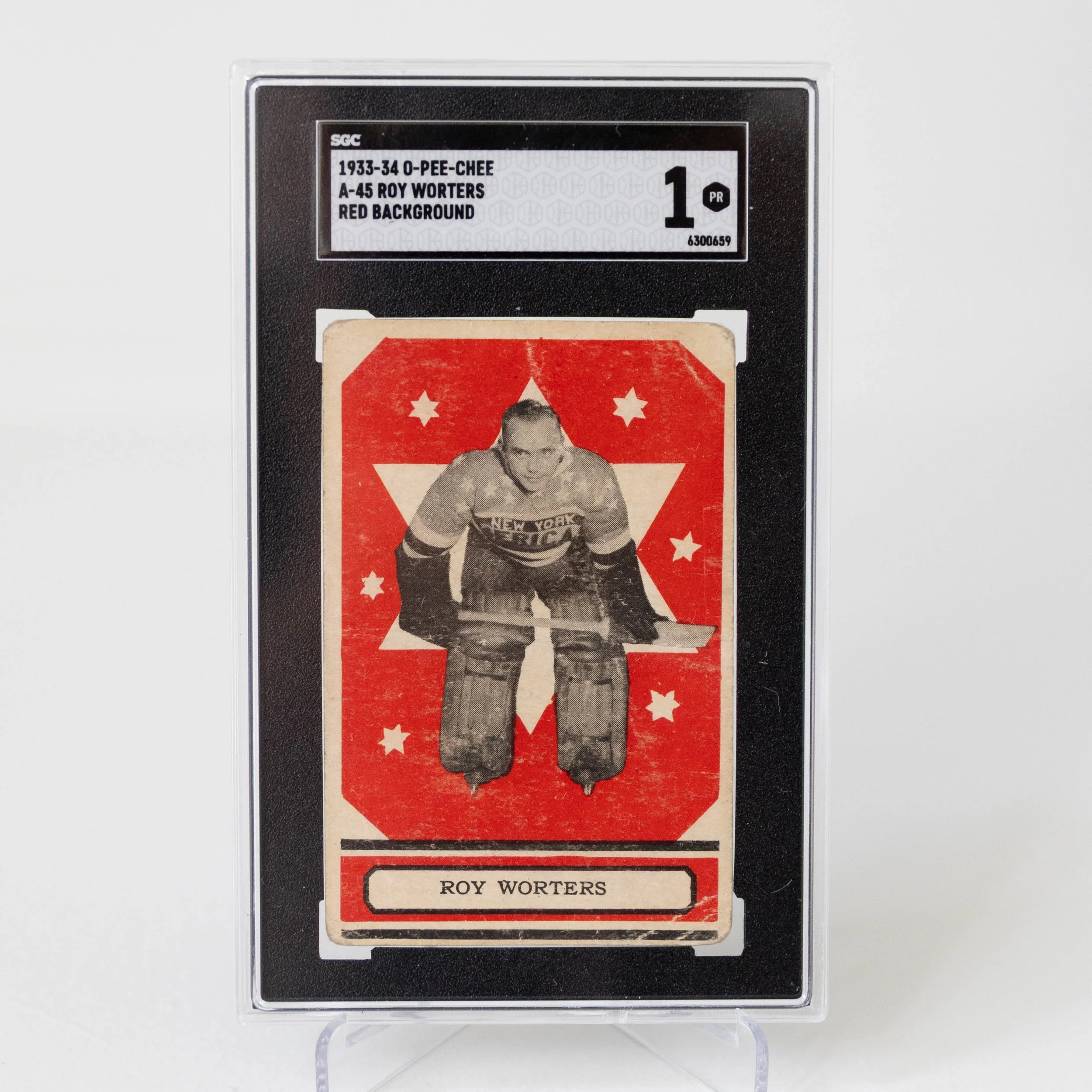 Roy Worters O-Pee-Chee 1933