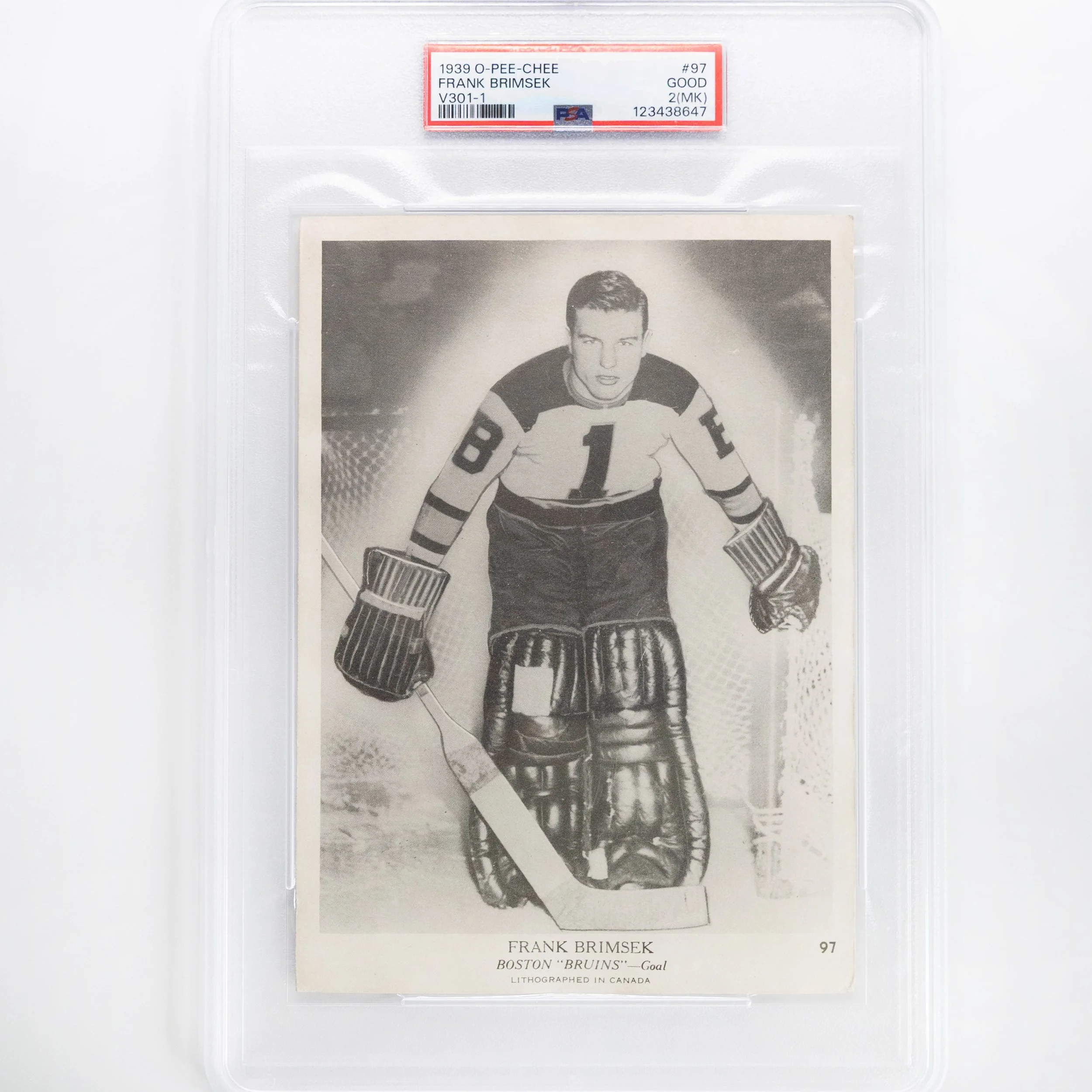 Frank Brimsek  1939 O-Pee-Chee 