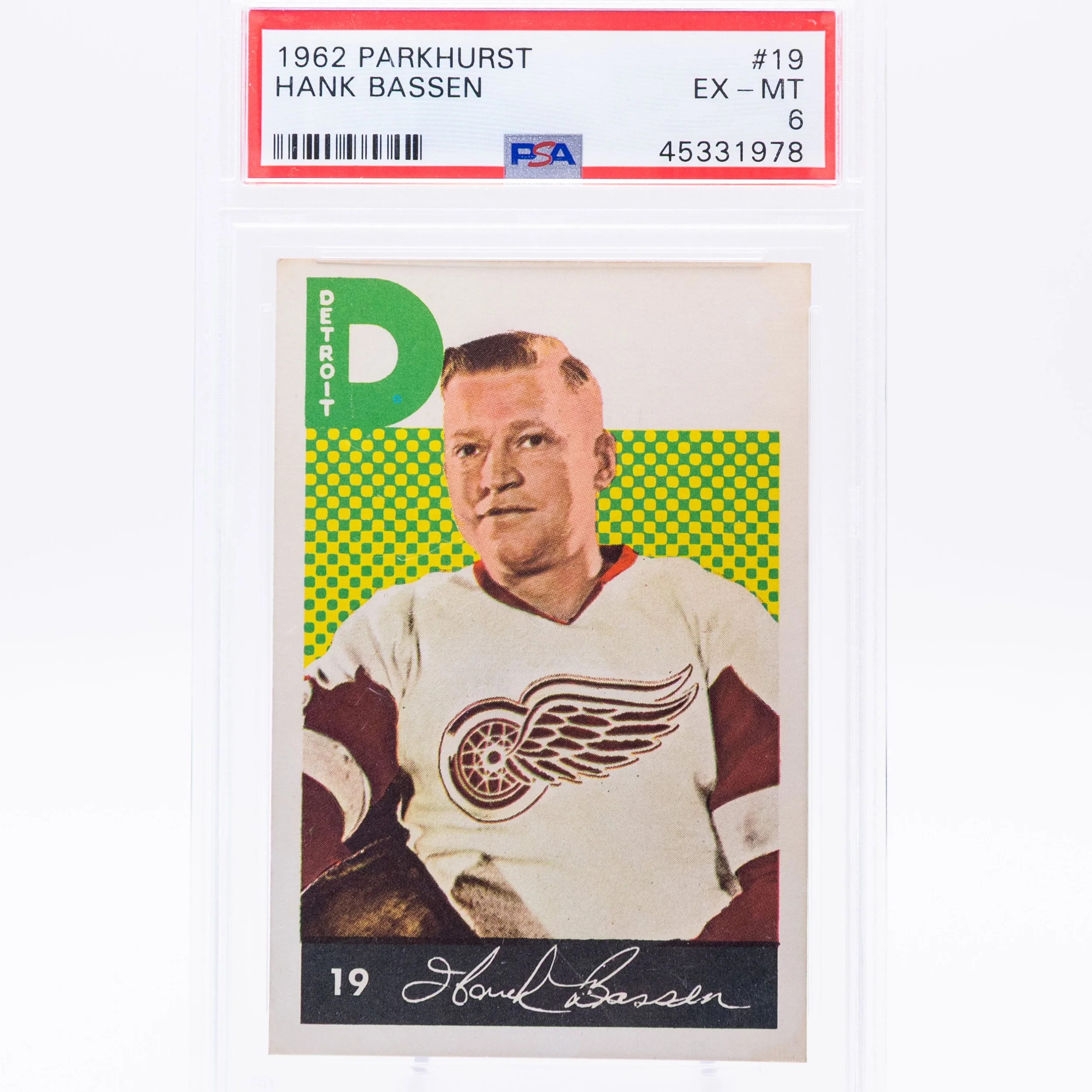 Hank Bassen 1962 Parkhurst