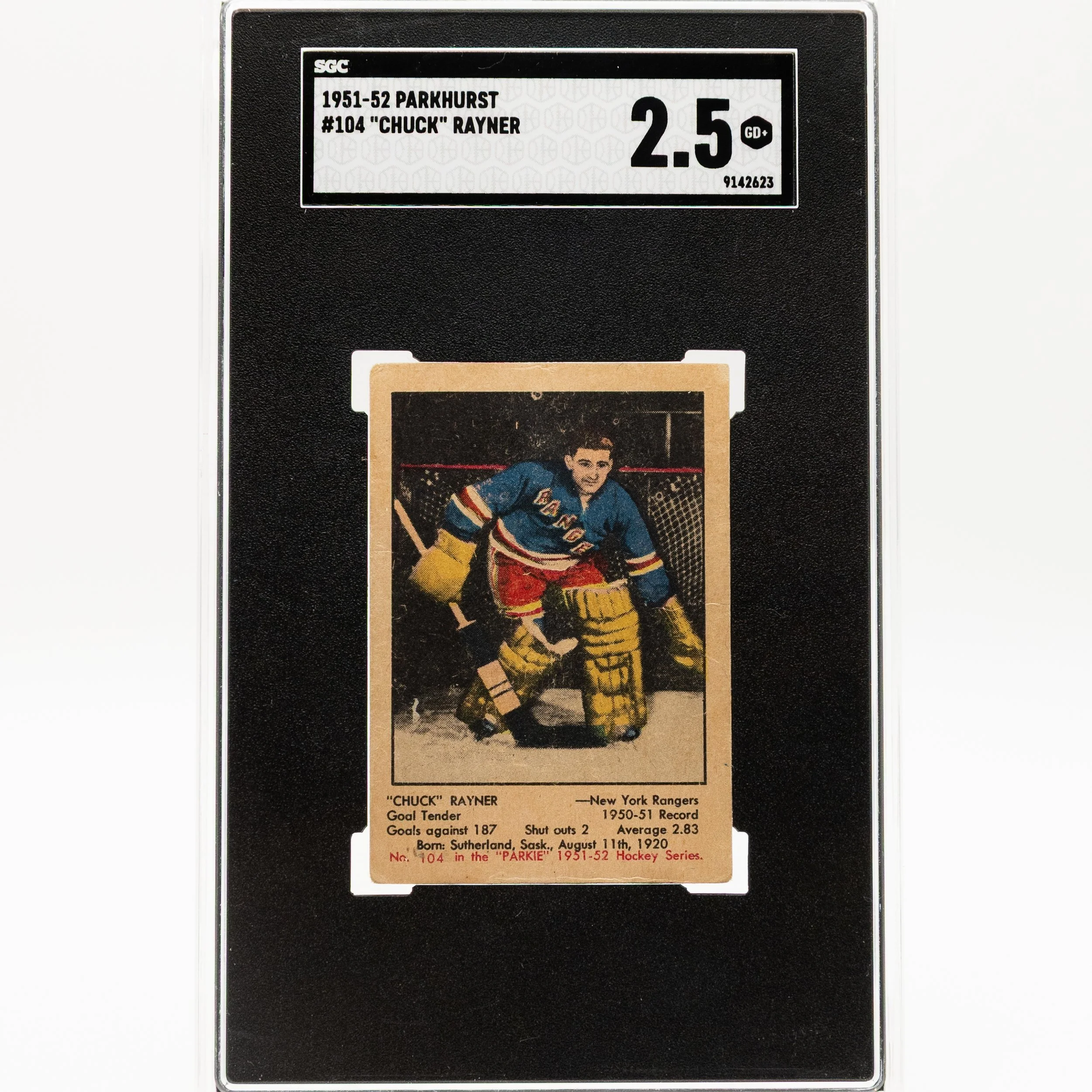Chuck Rayner 1951 Parkie