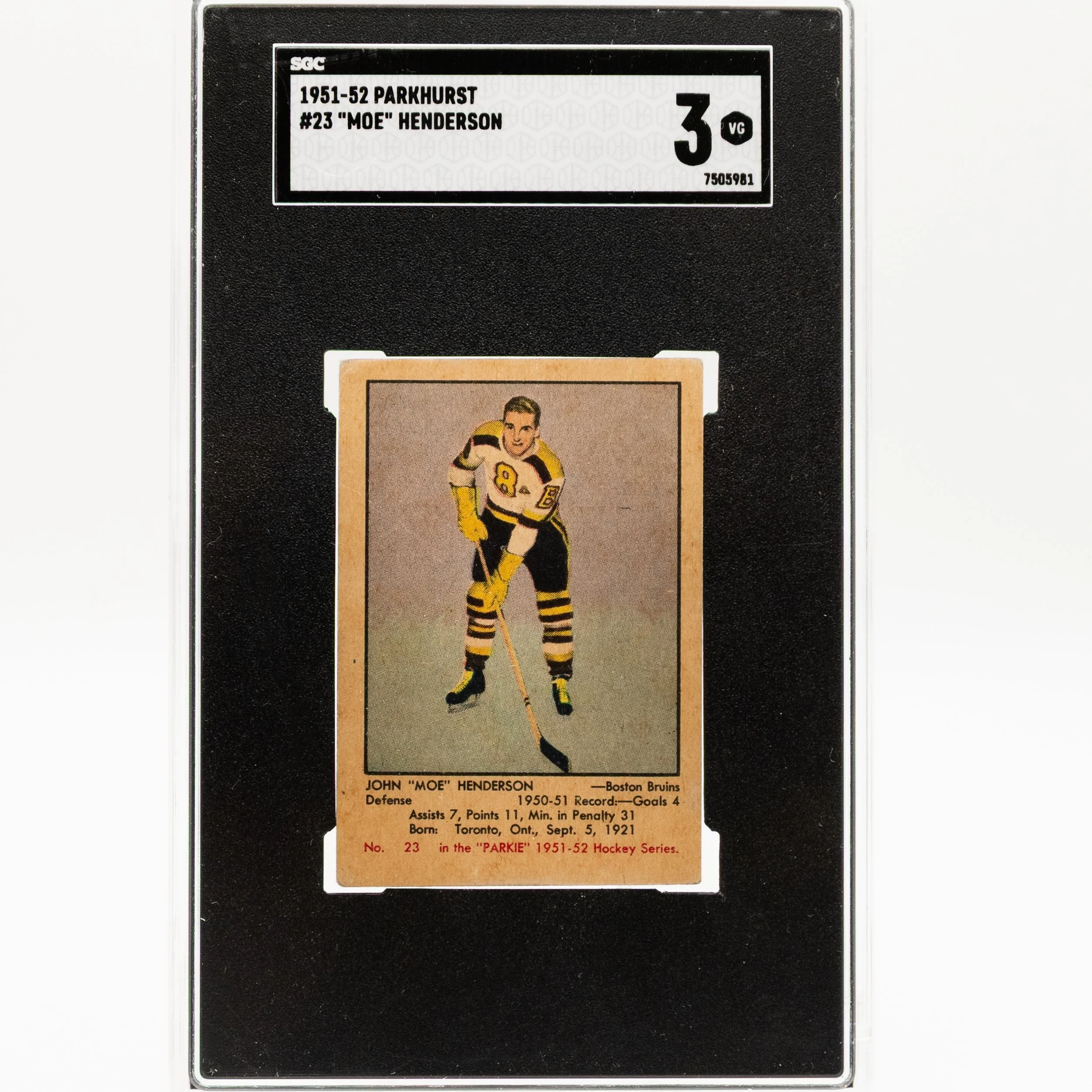 Moe Henderson 1951 Parkie