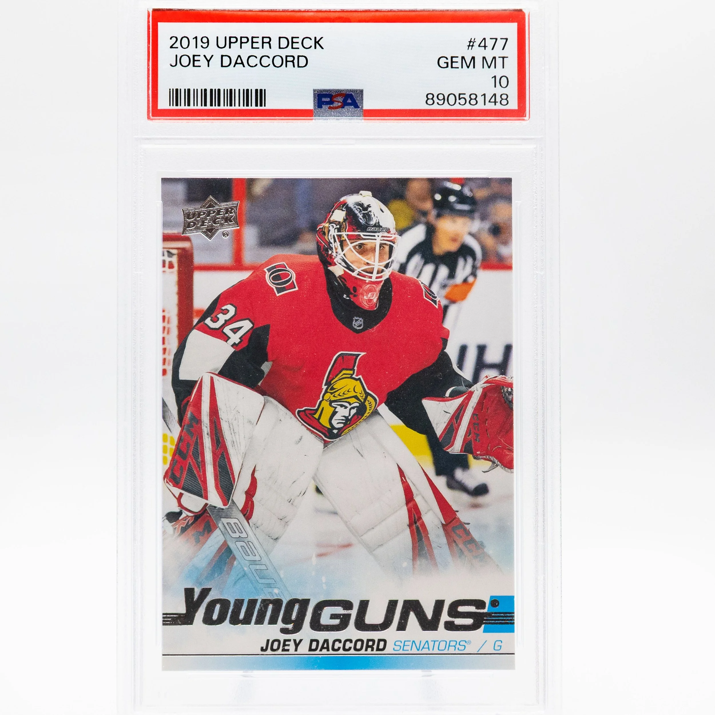 Joey Daccord 2019 Young Guns