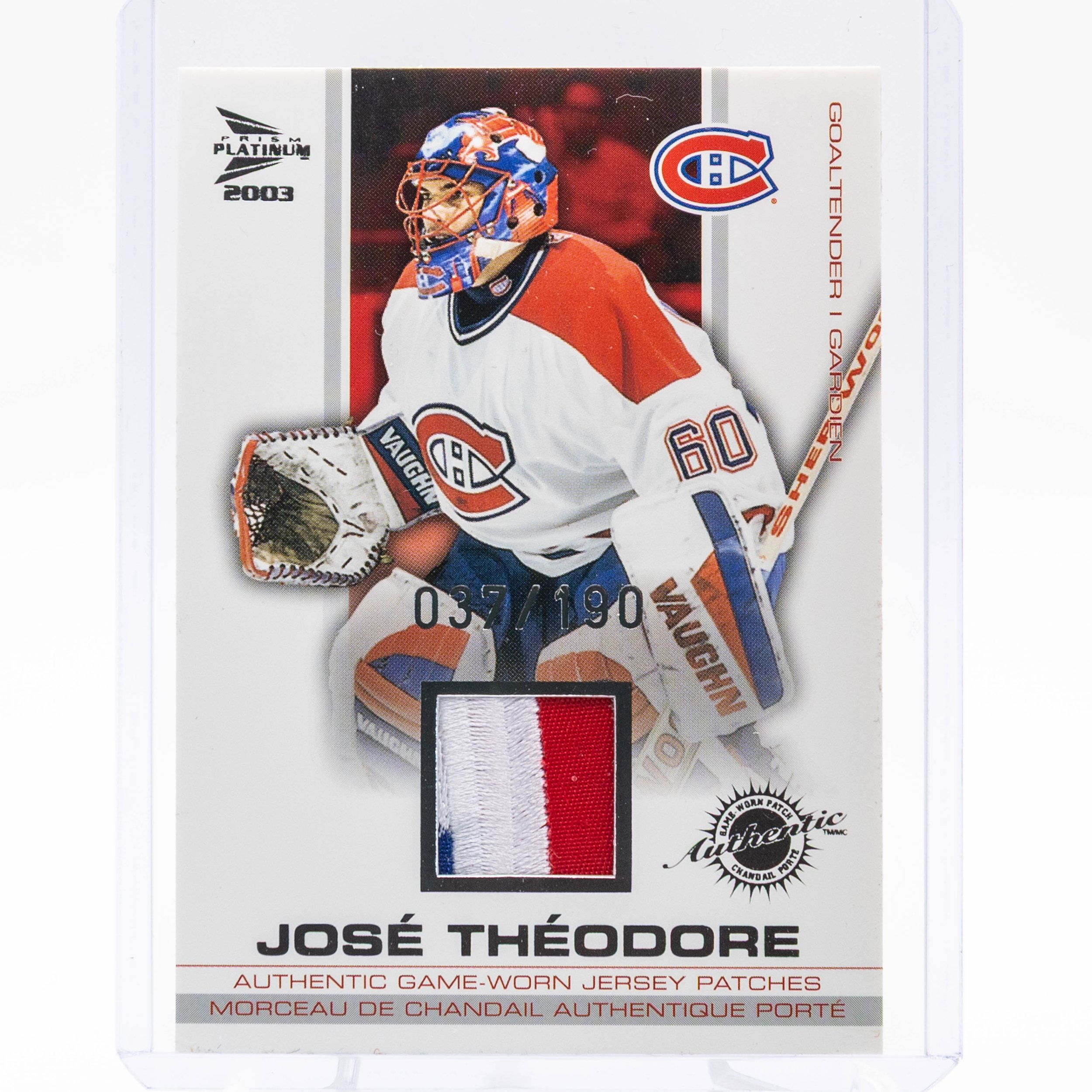 Jose Theodore 2002 McDonald
