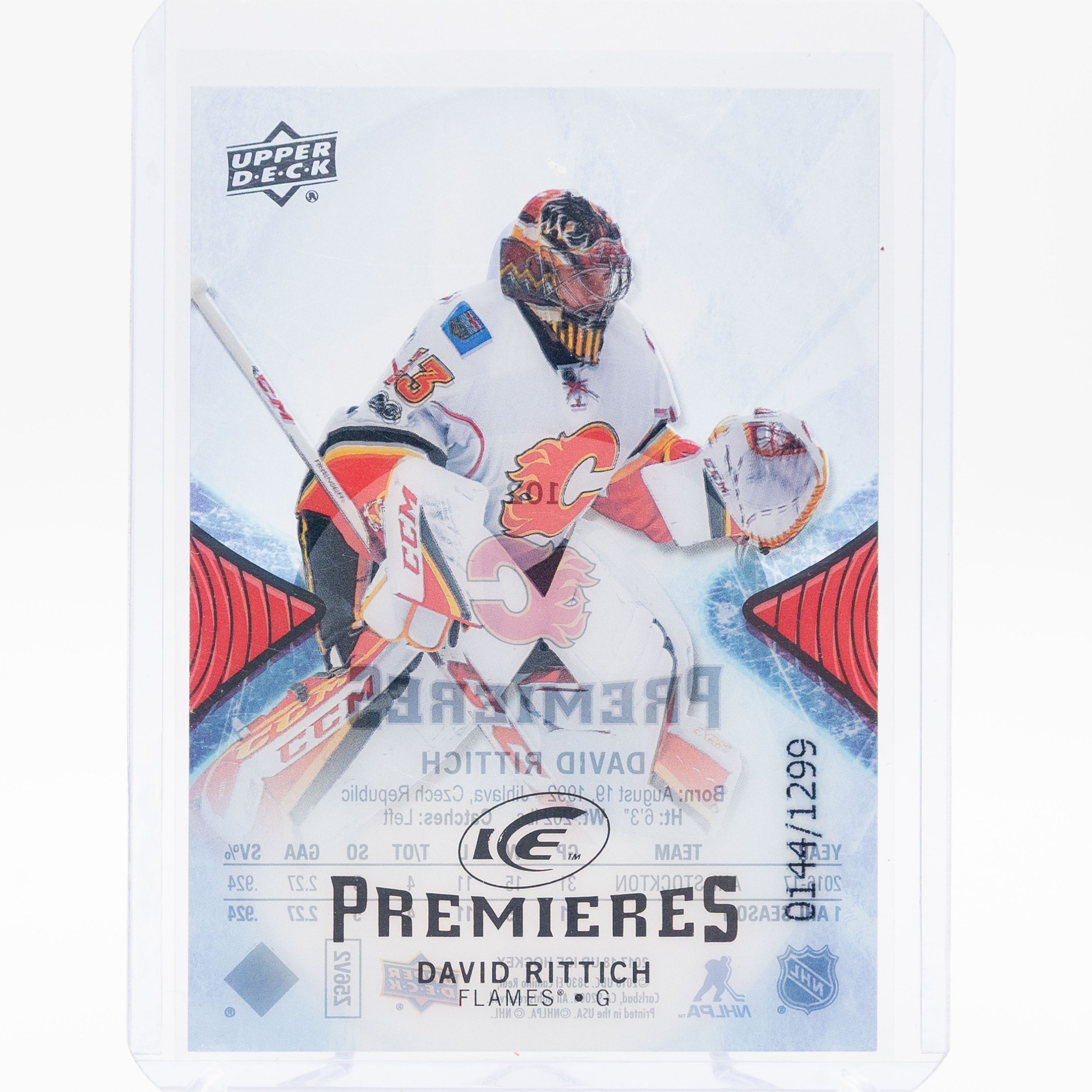 David Rittich 2017 Upper Deck