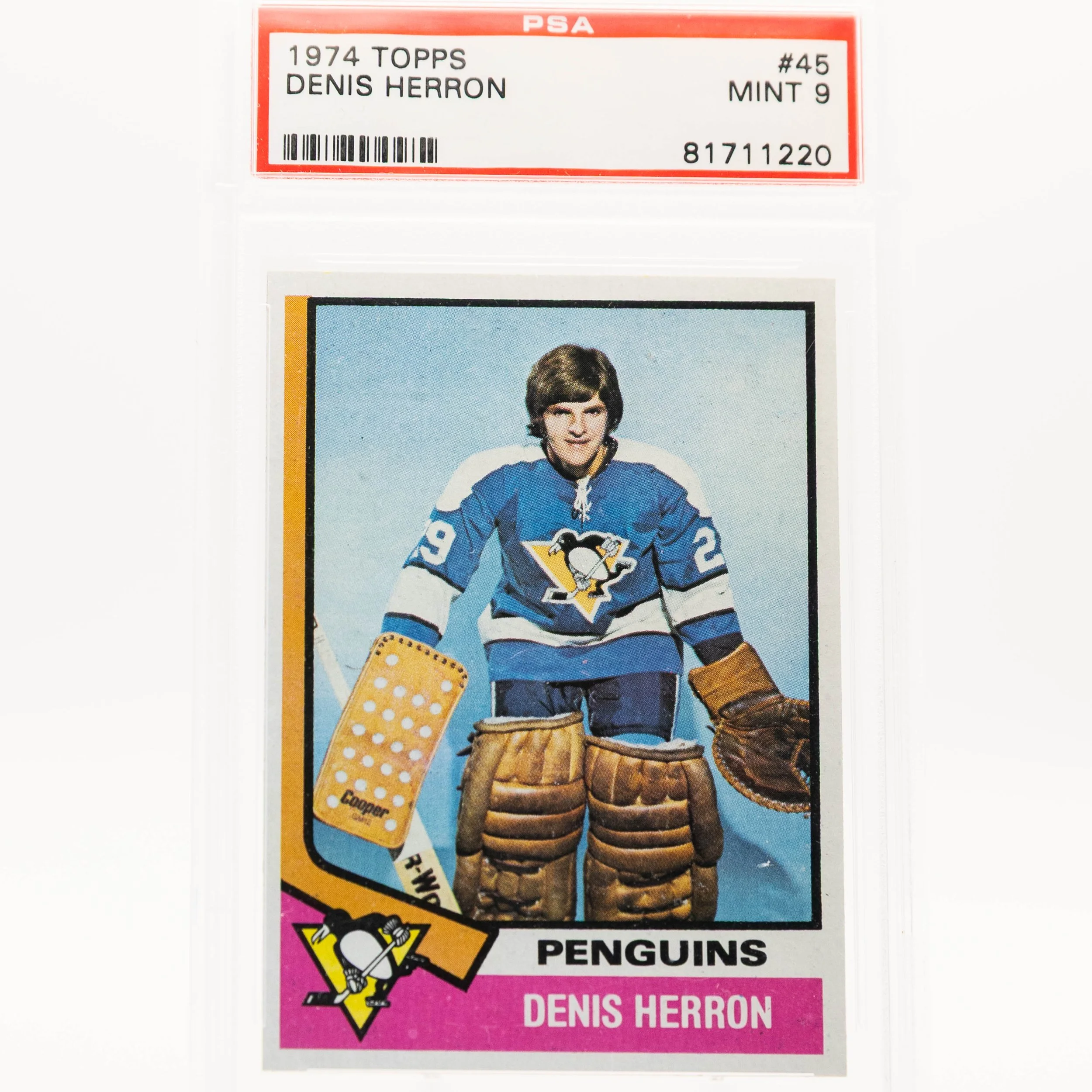 Denis Herron 1974 Topps