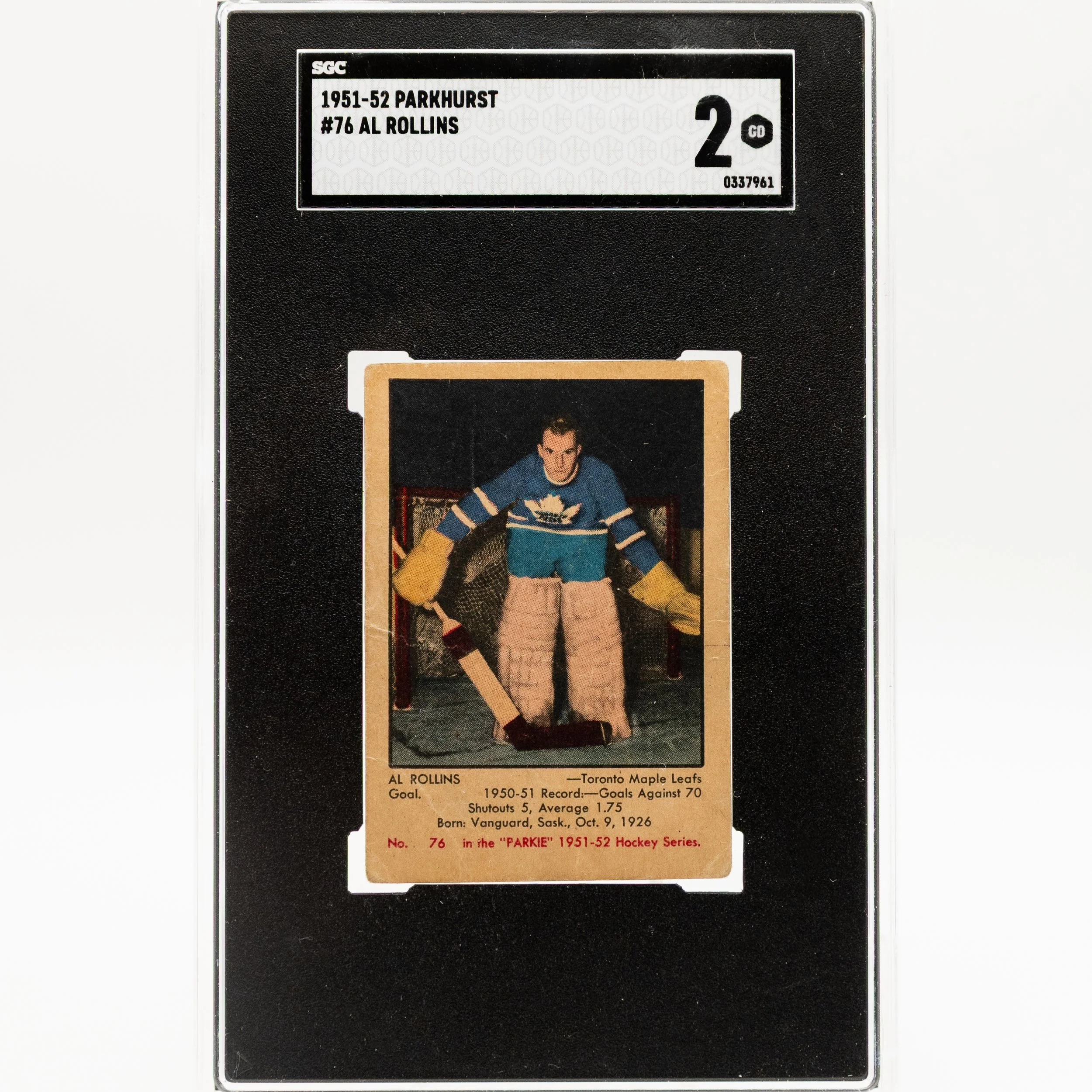 Al Rollins 1951 Parkie