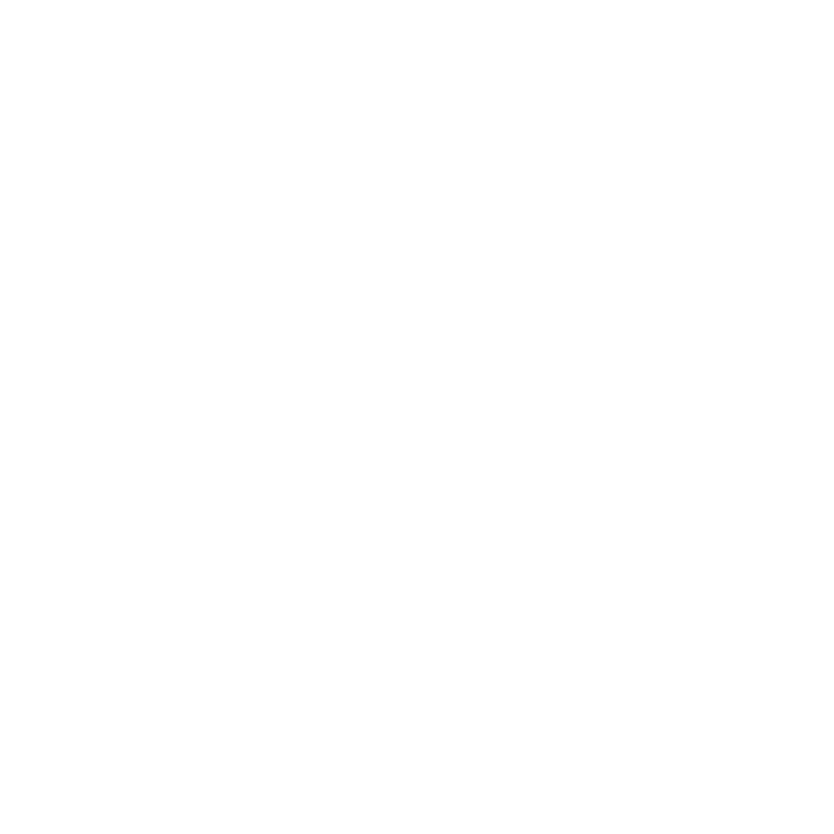 Black and white abstract graphic with symmetrical curved shapes resembling stylized leaves or feathers.