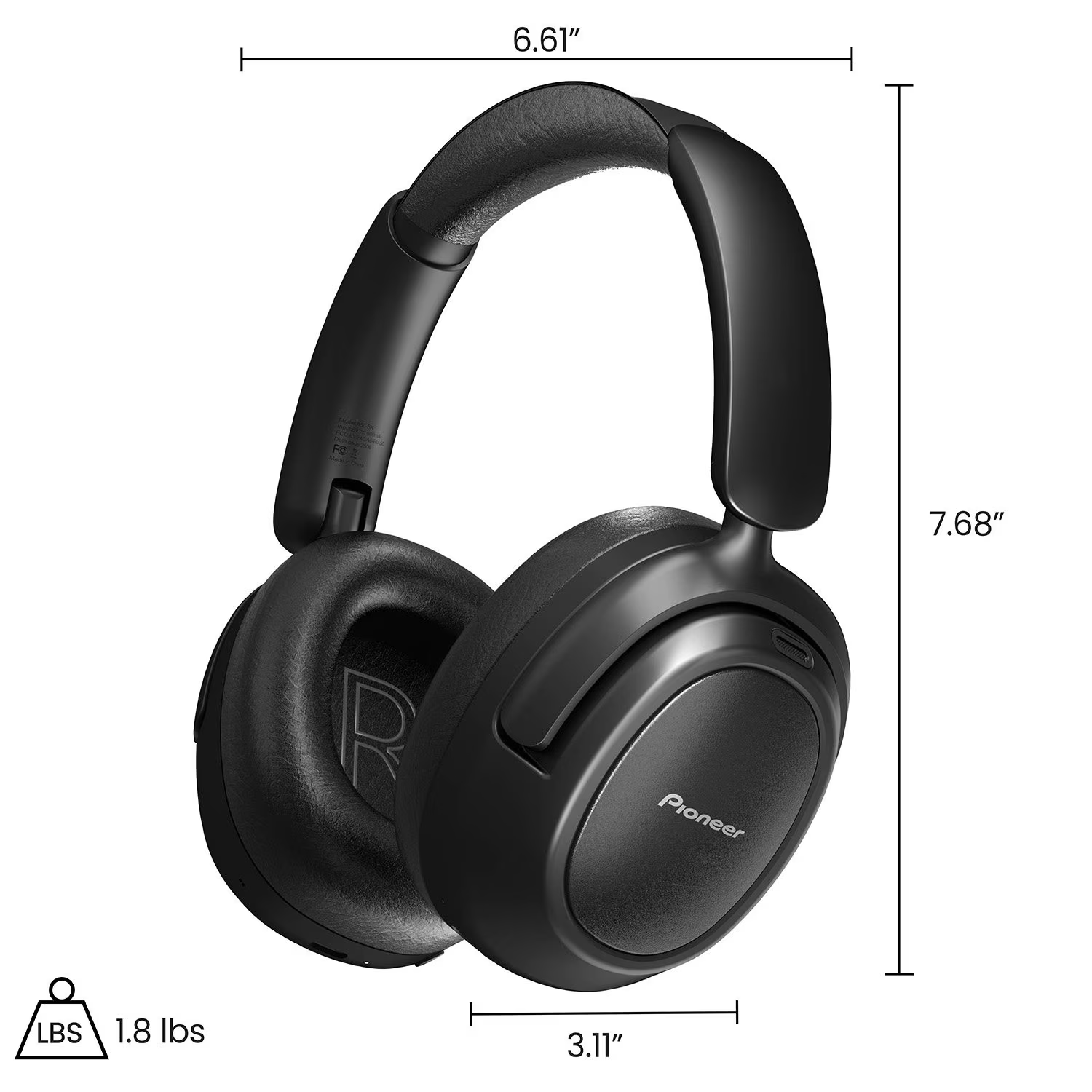 PIONEER A50 WIRELESS HEADPHONES BLACK