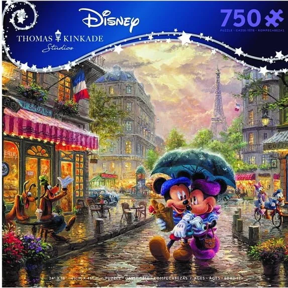 Mickey & Minnie Thomas Kinkade Puzzle - 750 Piece