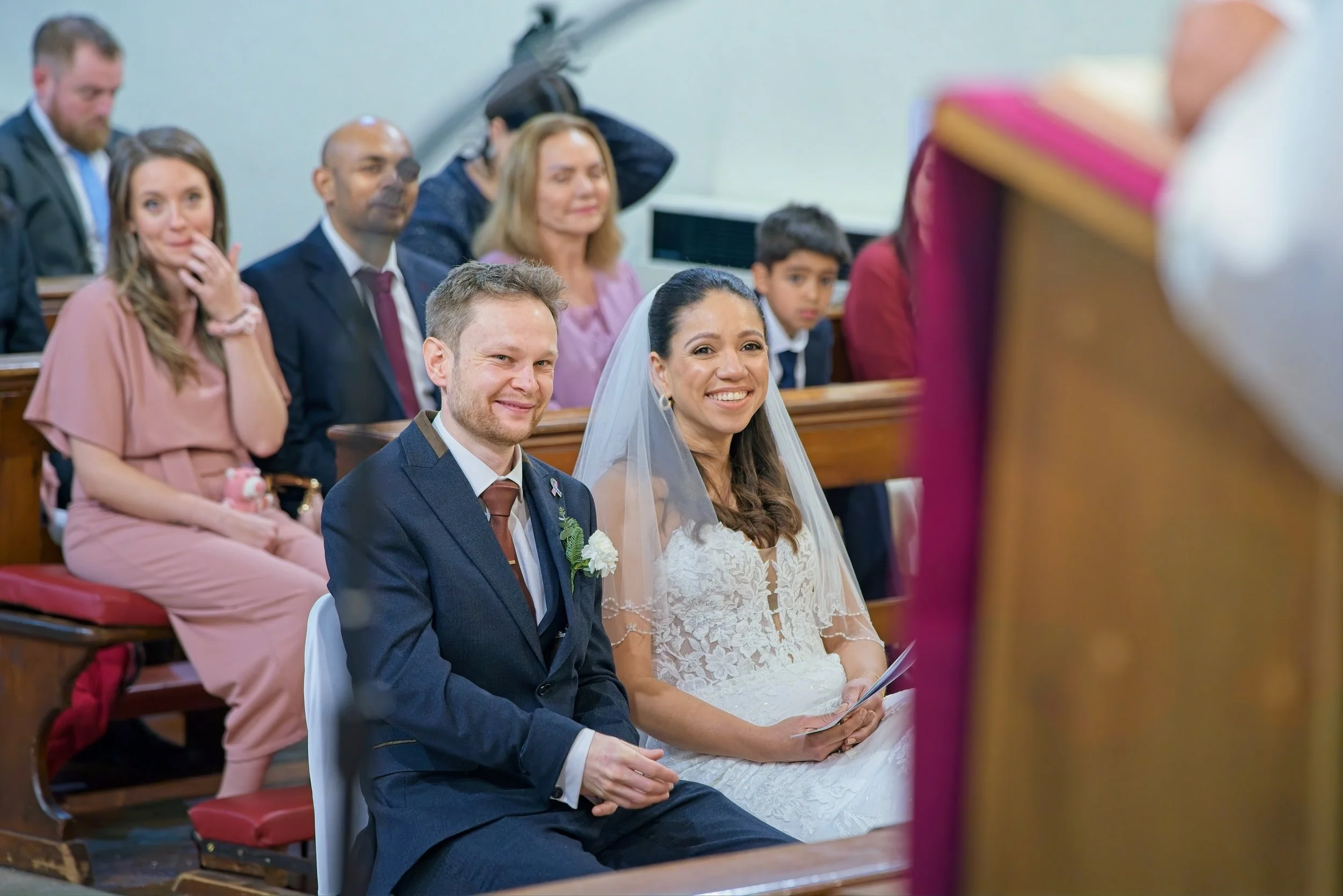 Documentary style wedding photography by Warwickshire photographer