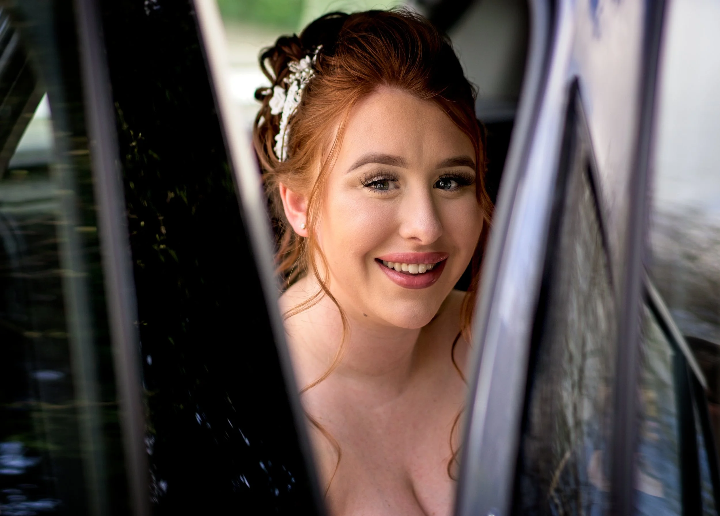 Wedding Photography of bride's arrival in Oxfordshire Wedding Photography Southam Warwickshire