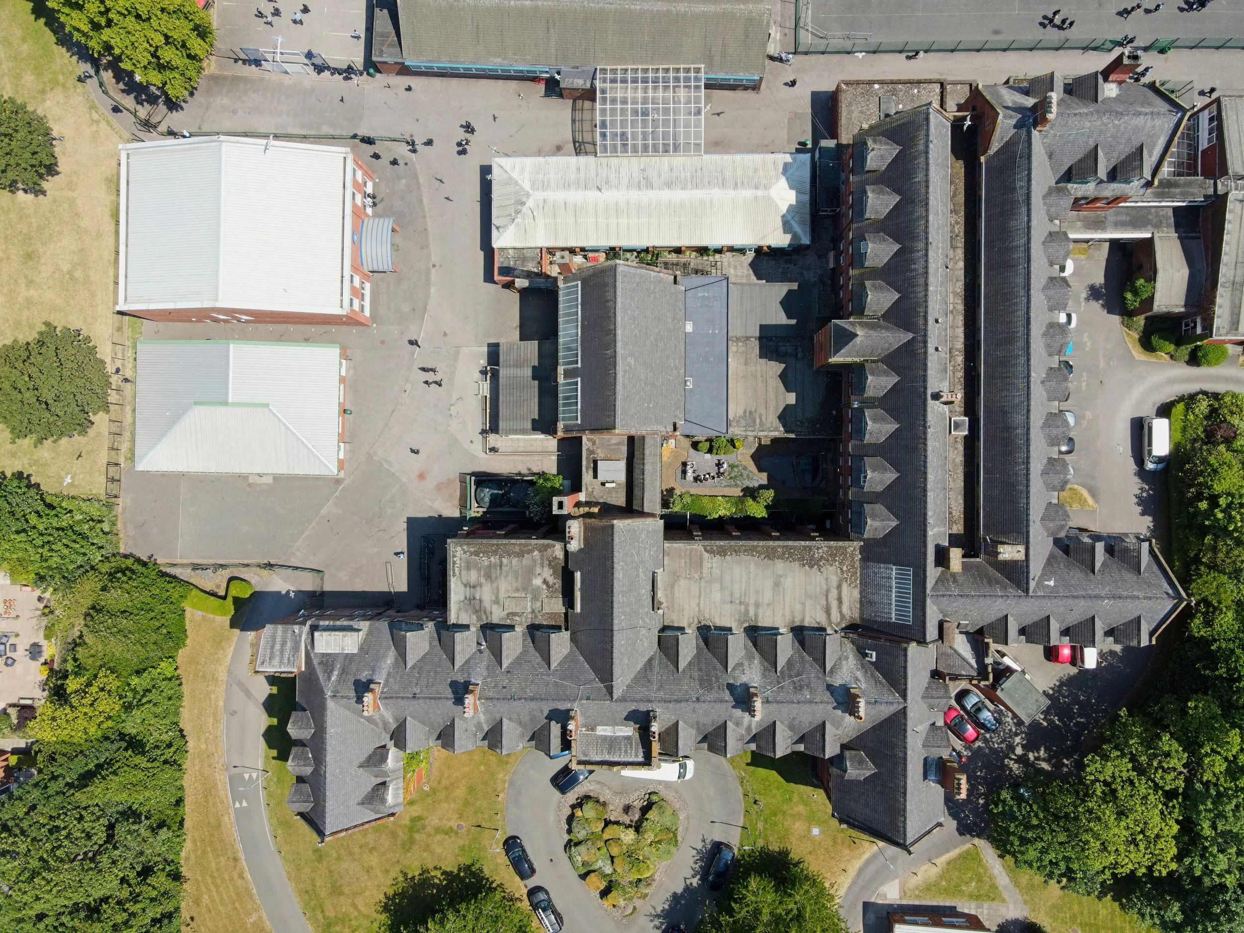 School drone photography
