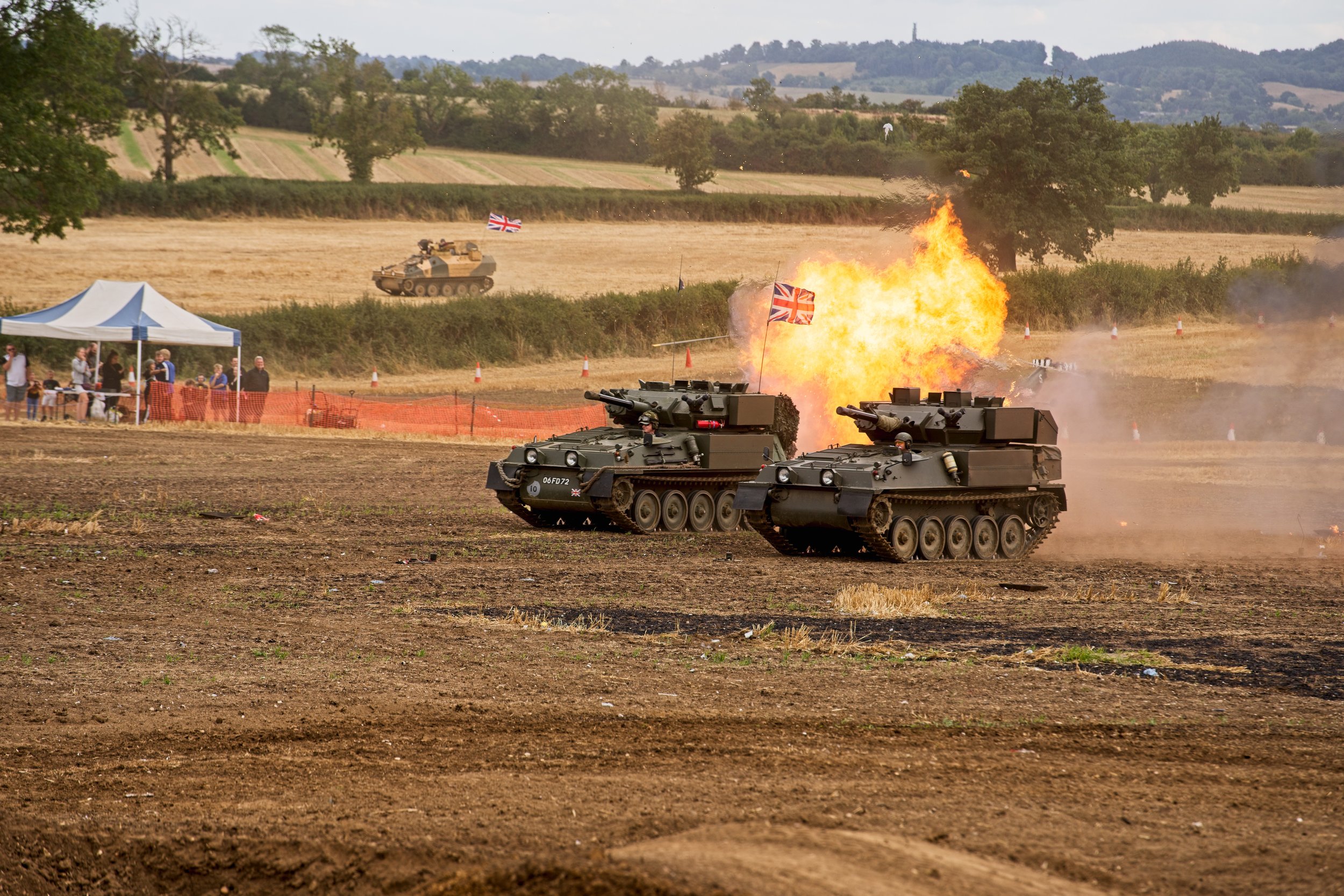 Professional event photography at a Tank and Firepower Show in Warwickshire.
