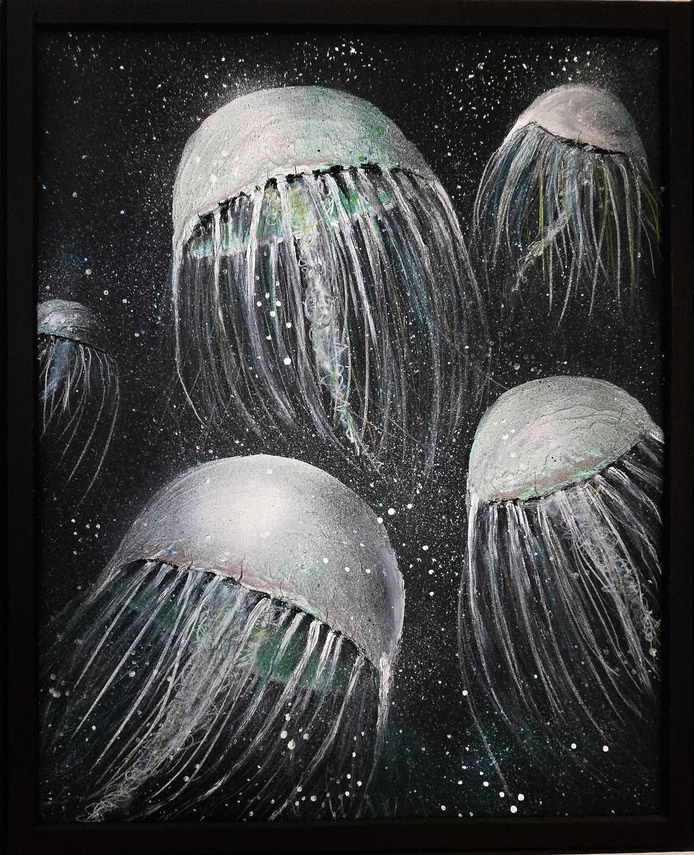 Quallen grün
Acryl
63 × 77 cm, gerahmt
CHF 600.–