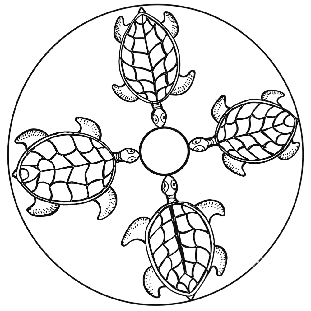 A stylized, artistic drawing of a tree with brown branches and leaves, set against a black background.