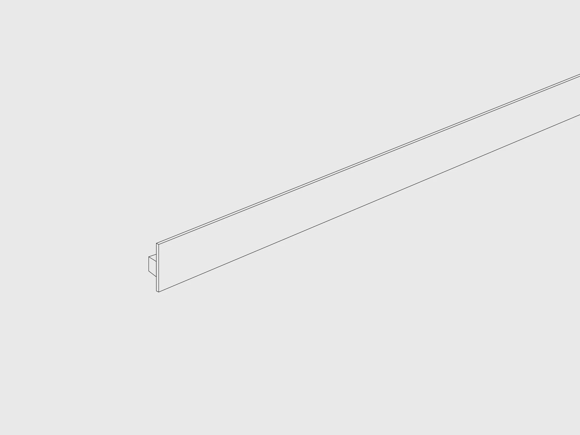 Linea di componenti di un modello in formato digitale.