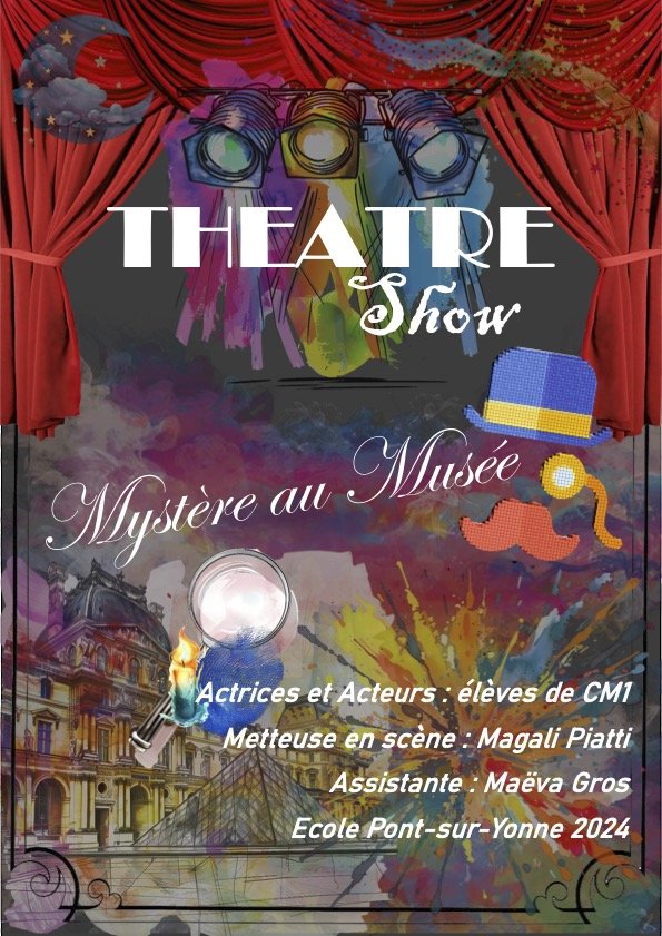 Affiche "Mystère au Musée" - 2023