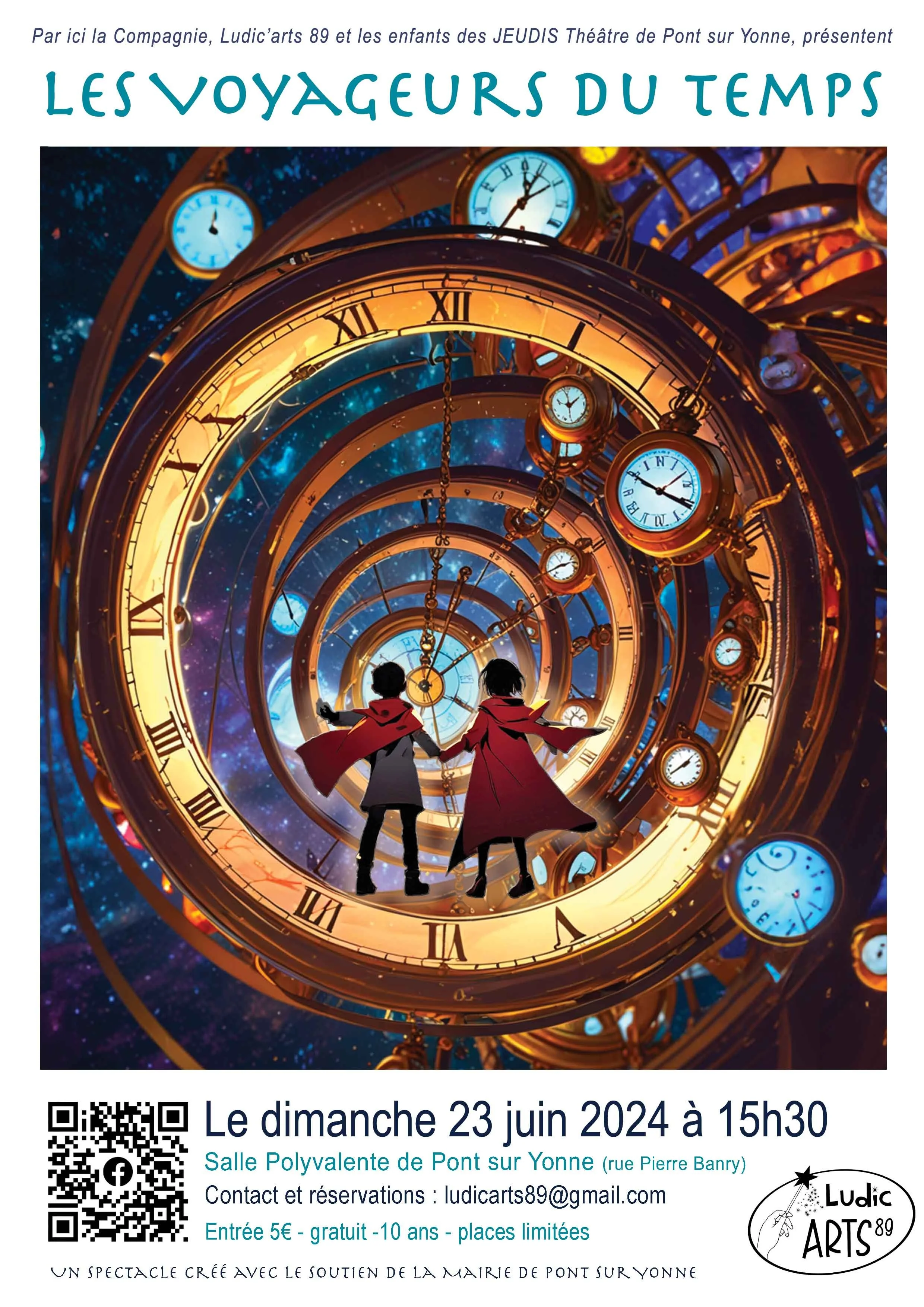 Affiche "Les voyageurs du temps" - 2024