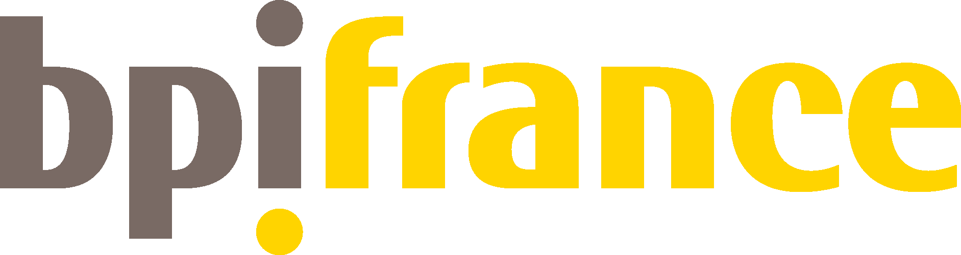 Logo avec le texte 'dpi France' en lettres grandes, la première partie en gris et la seconde en jaune.