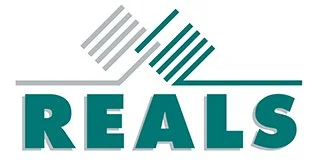 Logo avec le mot 'REALS' en majuscules, accompagnée de barres abstraites dans différentes nuances de gris et de vert.