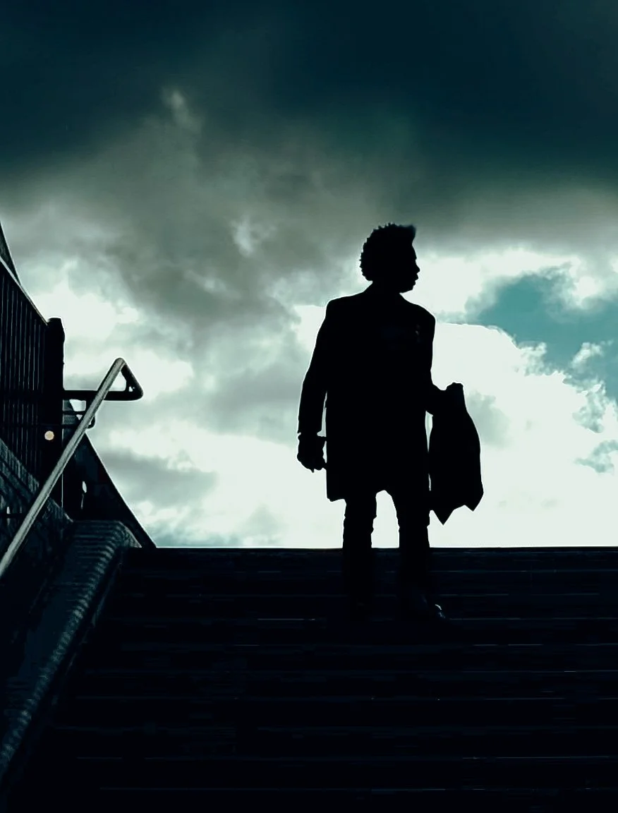 street silhouette, kings cross, london