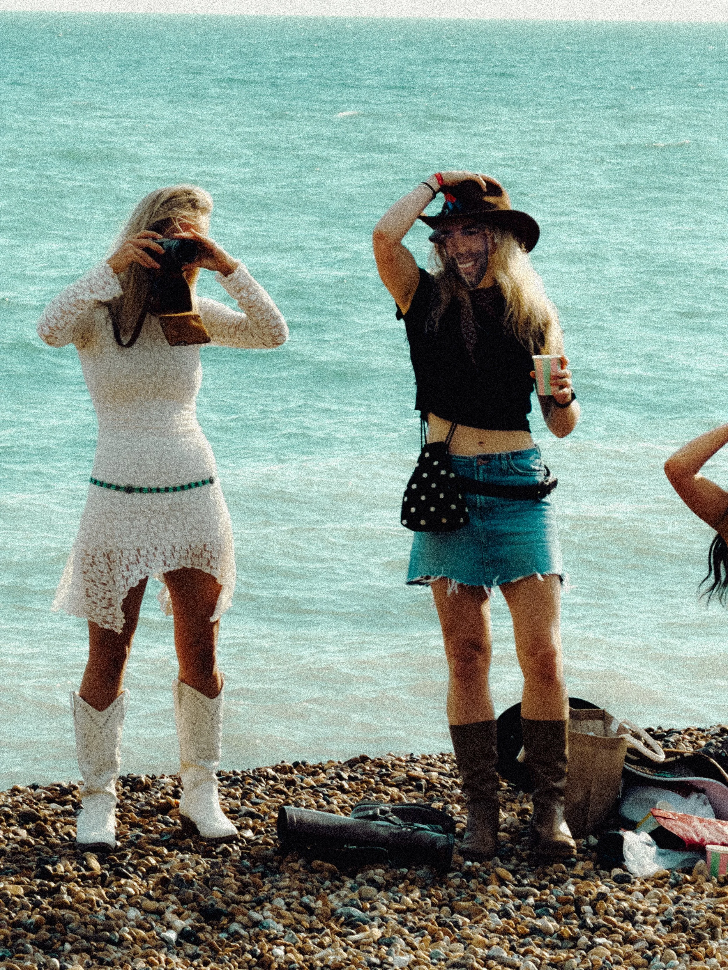 Hen Party on Brighton Beach