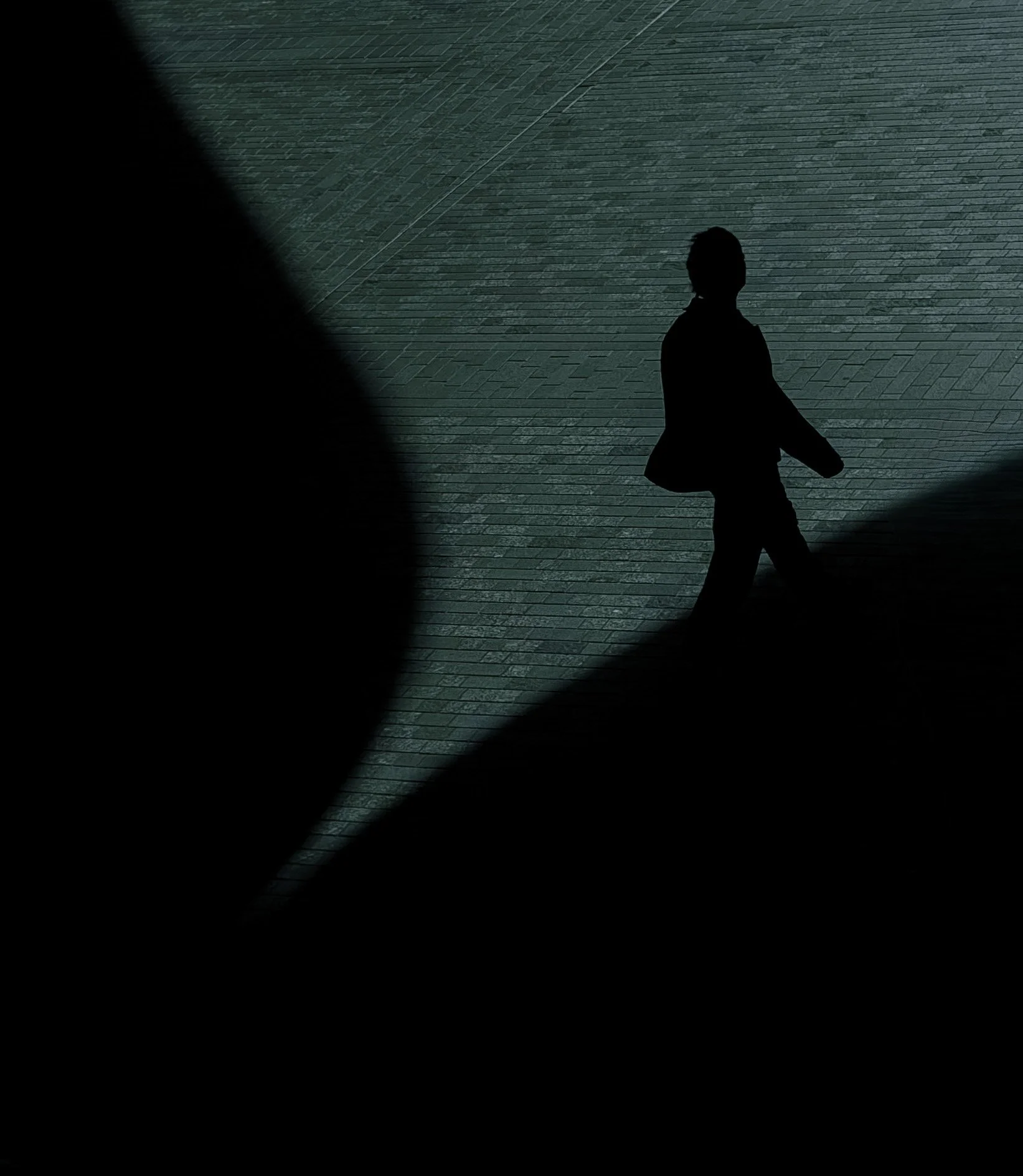silhouette, kings cross, london 