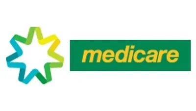 Medicare logo with a stylized star and the word 'medicare' in green and yellow text.