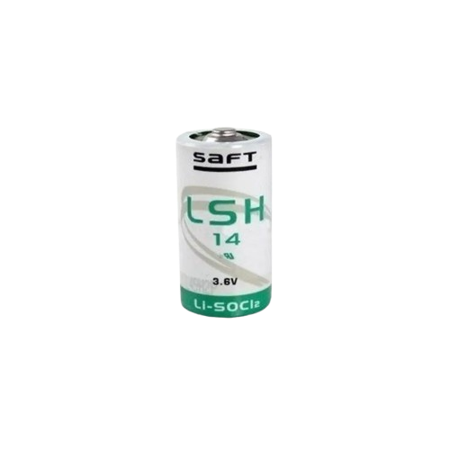 A Saft LSH 14 3.6V lithium manganese dioxide battery.