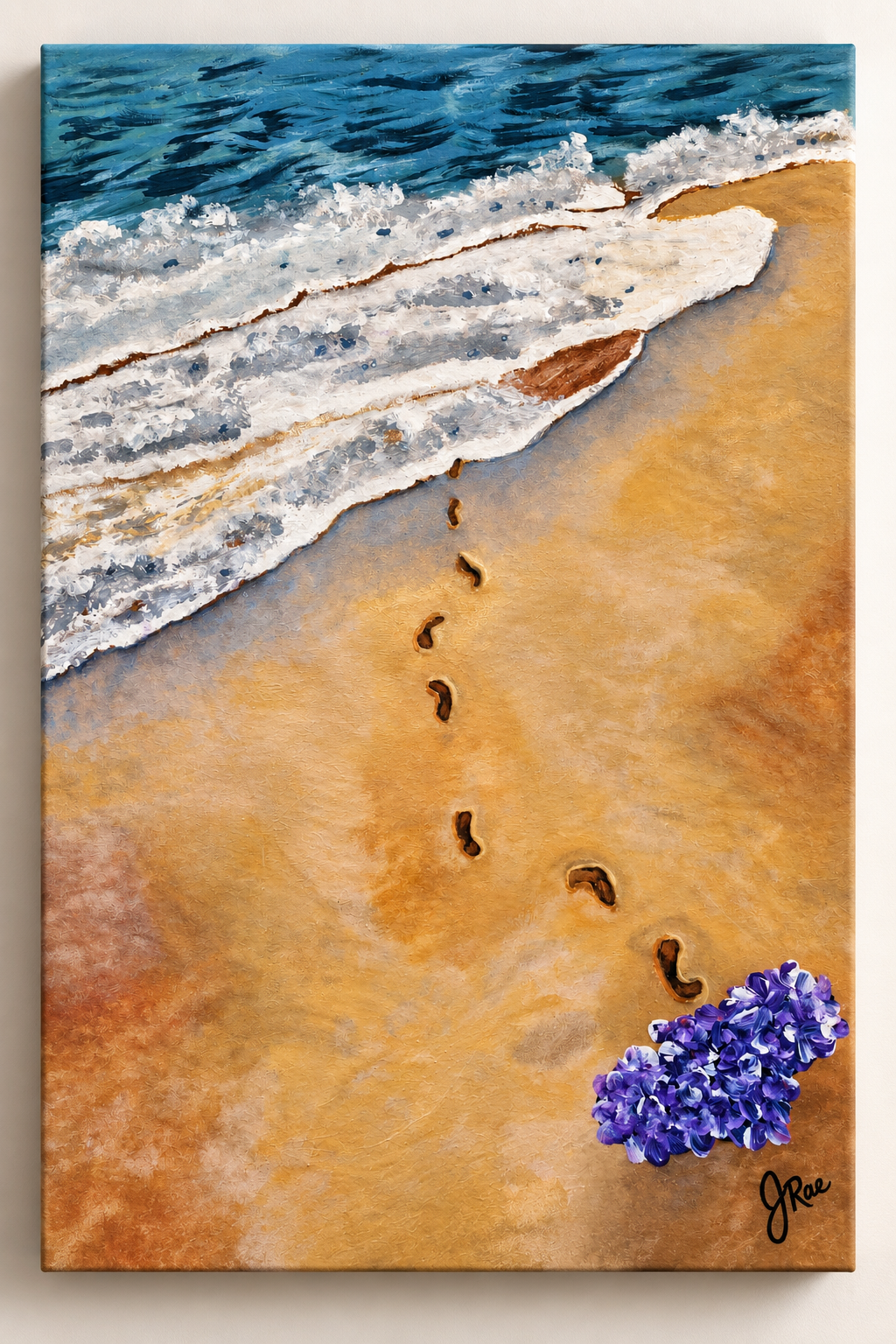 Footprints to the Sea – Printable Coastal Beach Art