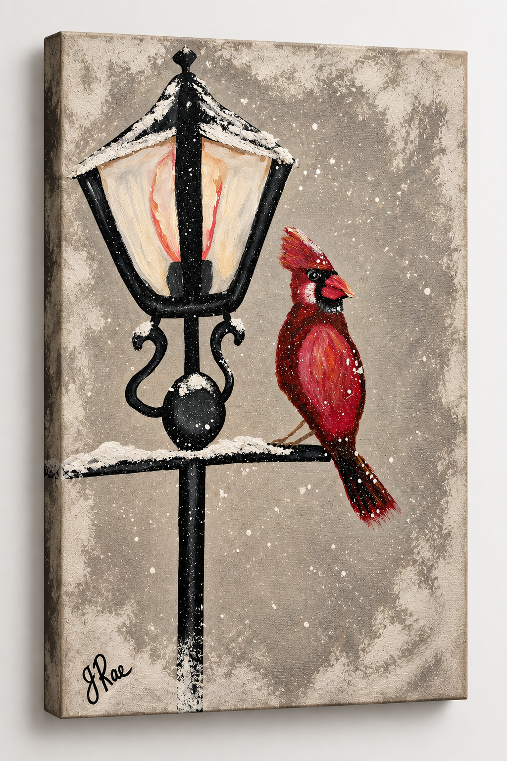 Winter Visitor – Printable Cardinal Winter Art