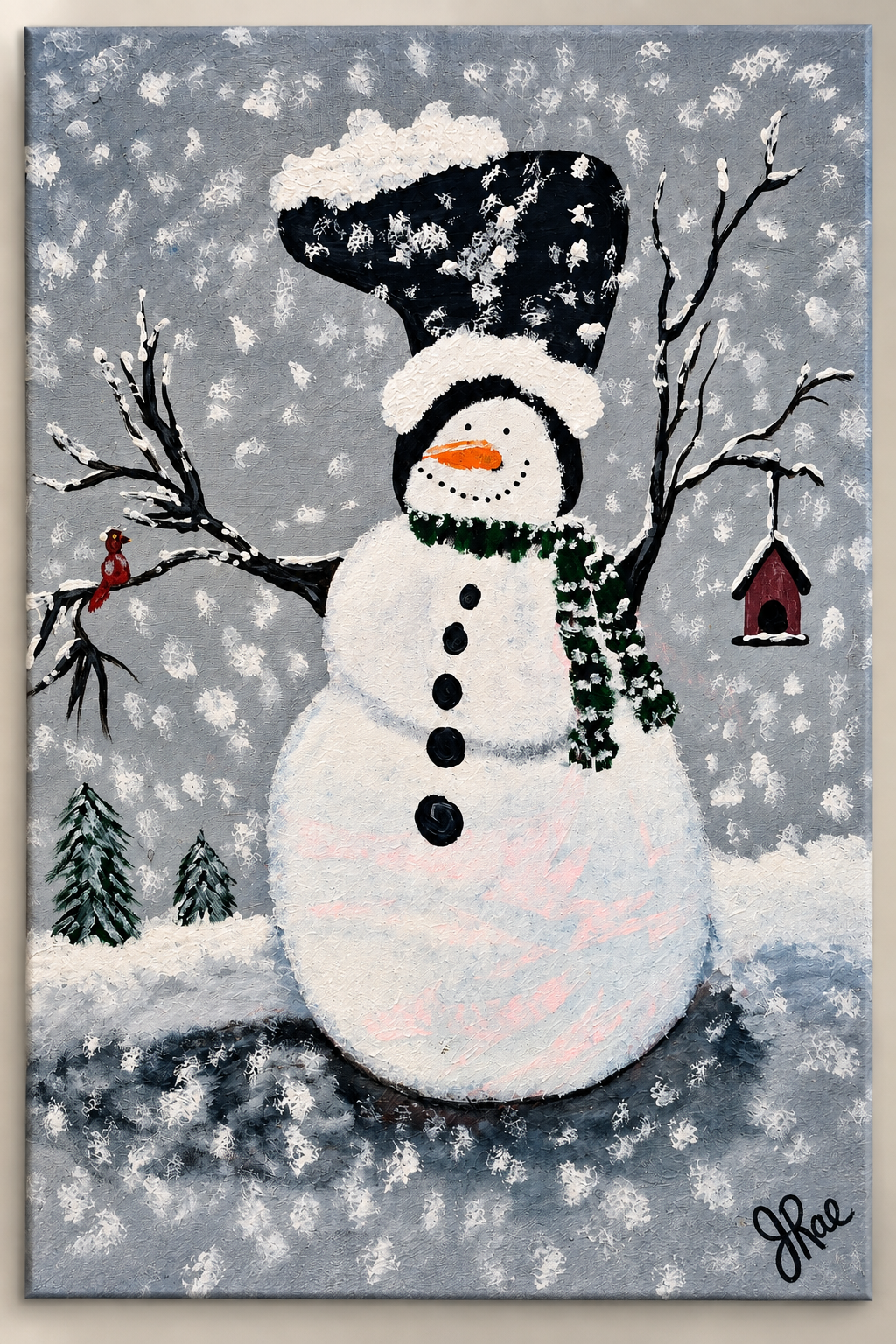 First Snowfall – Printable Snowman Winter Art