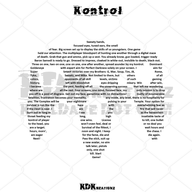 Text-based collage with fragmented sentences and phrases in black font, some with bold or underlined words, on a white background.