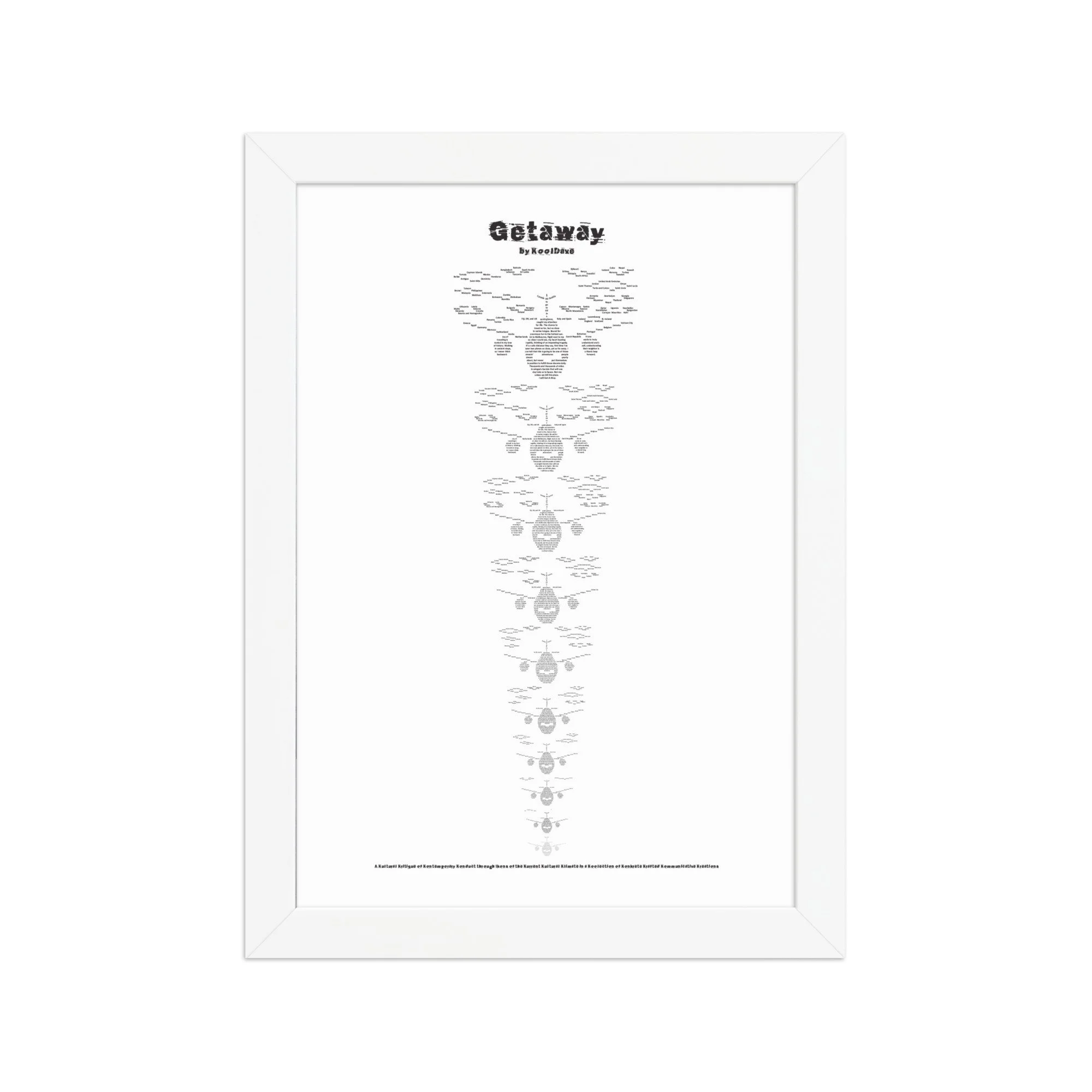 Getaways - Framed Matte - KONKRETE RHYMES