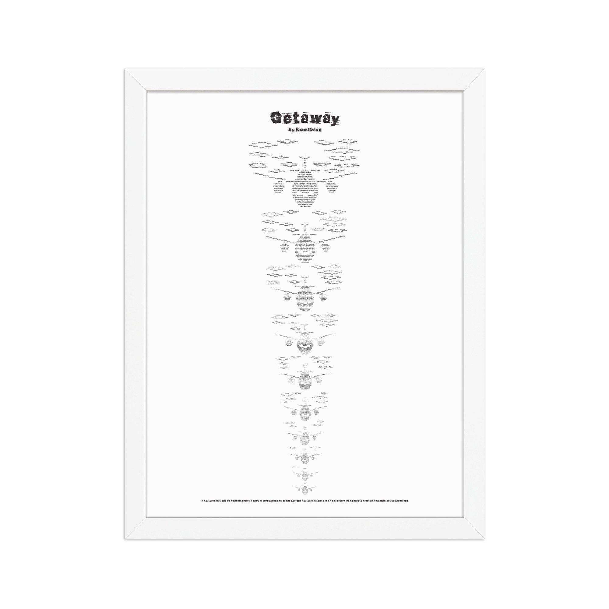 Getaways - Framed Matte - KONKRETE RHYMES
