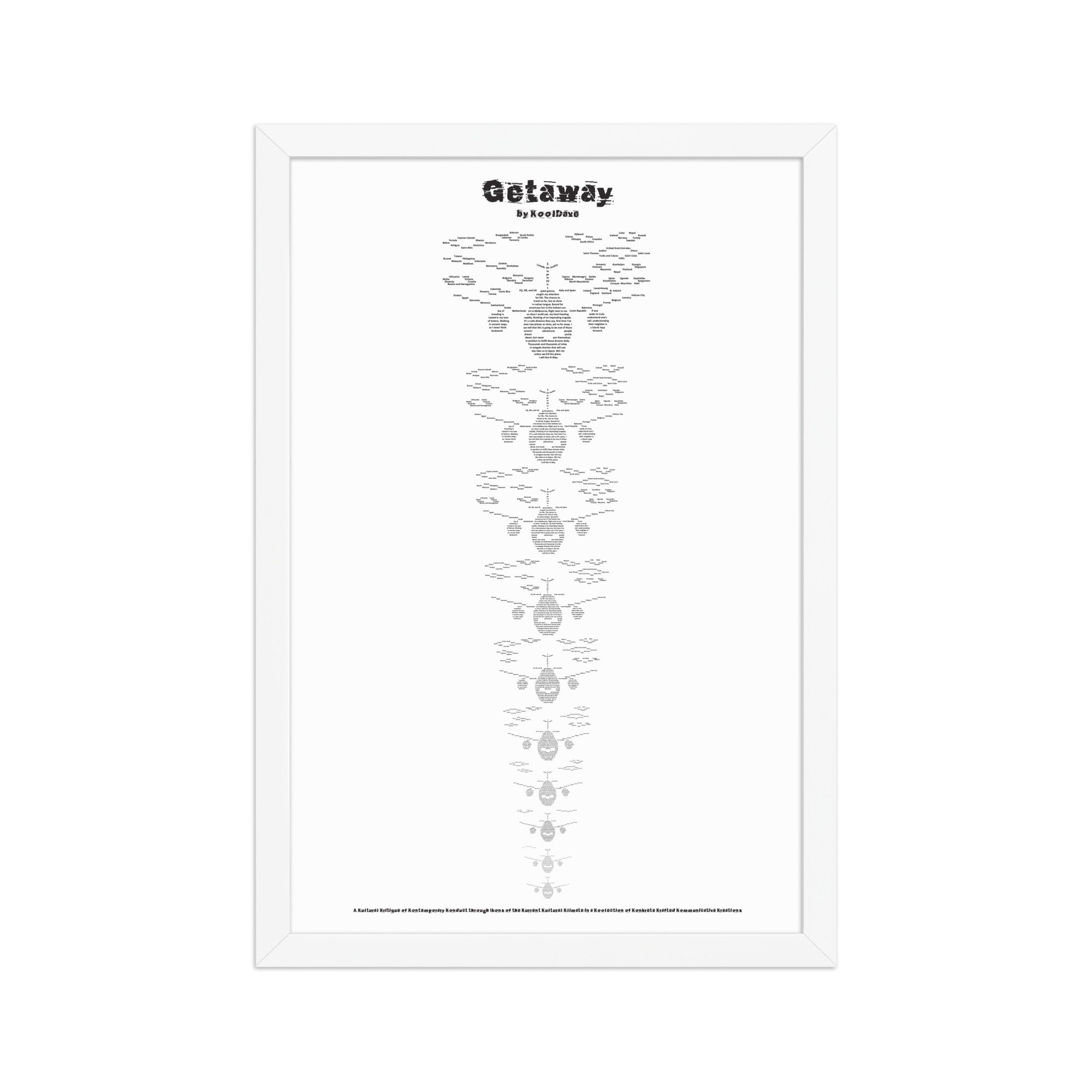 Getaways - Framed Matte - KONKRETE RHYMES
