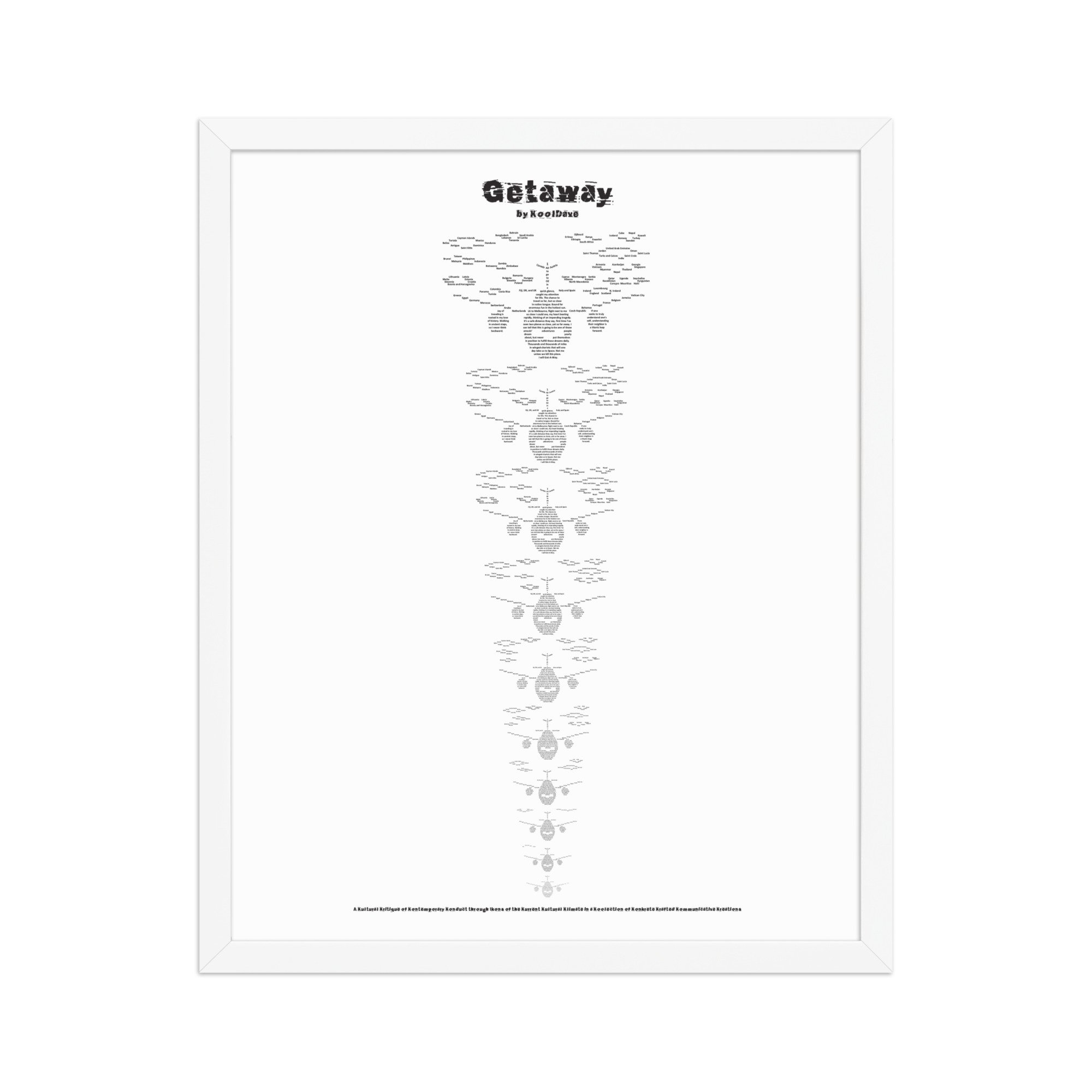 Getaways - Framed Matte - KONKRETE RHYMES