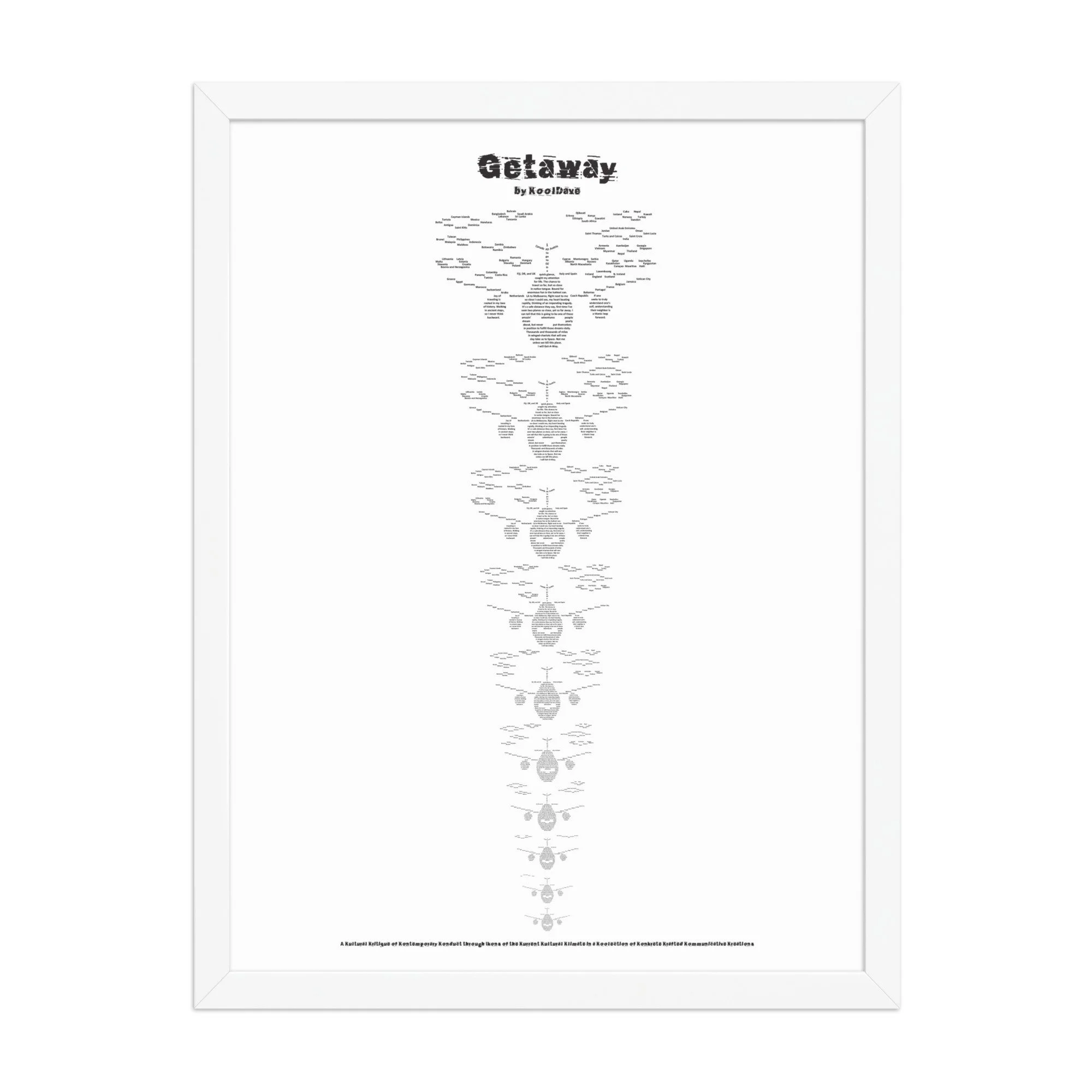 Getaways - Framed Matte - KONKRETE RHYMES