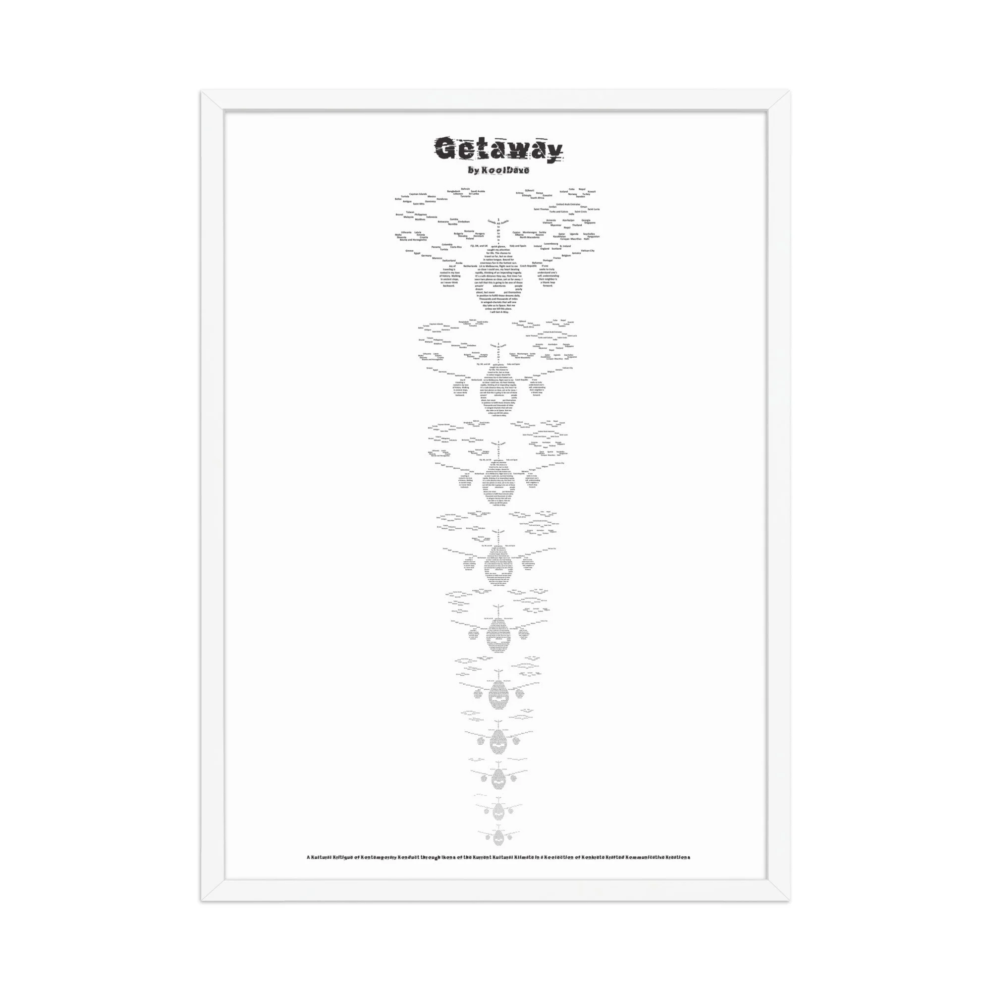 Getaways - Framed Matte - KONKRETE RHYMES