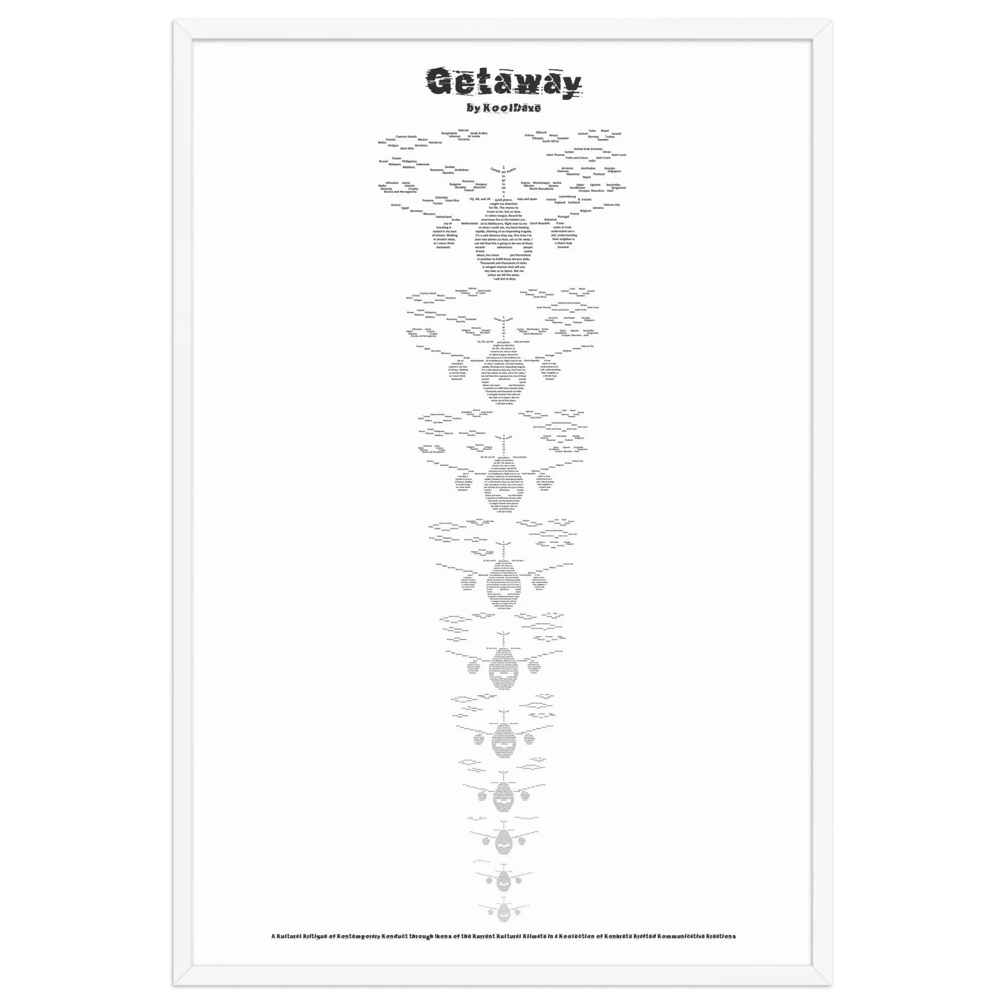 Getaways - Framed Matte - KONKRETE RHYMES