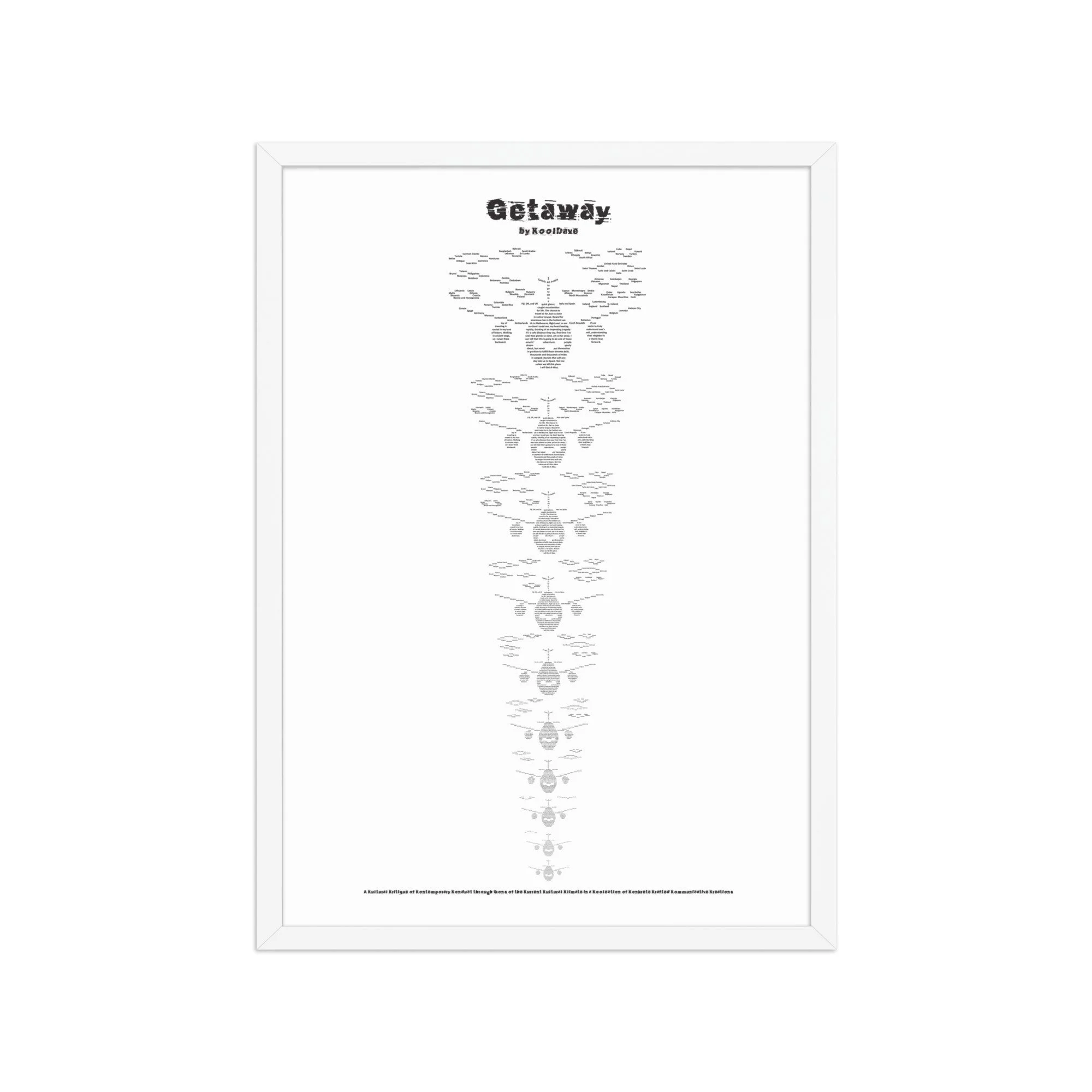 Getaways - Framed Matte - KONKRETE RHYMES
