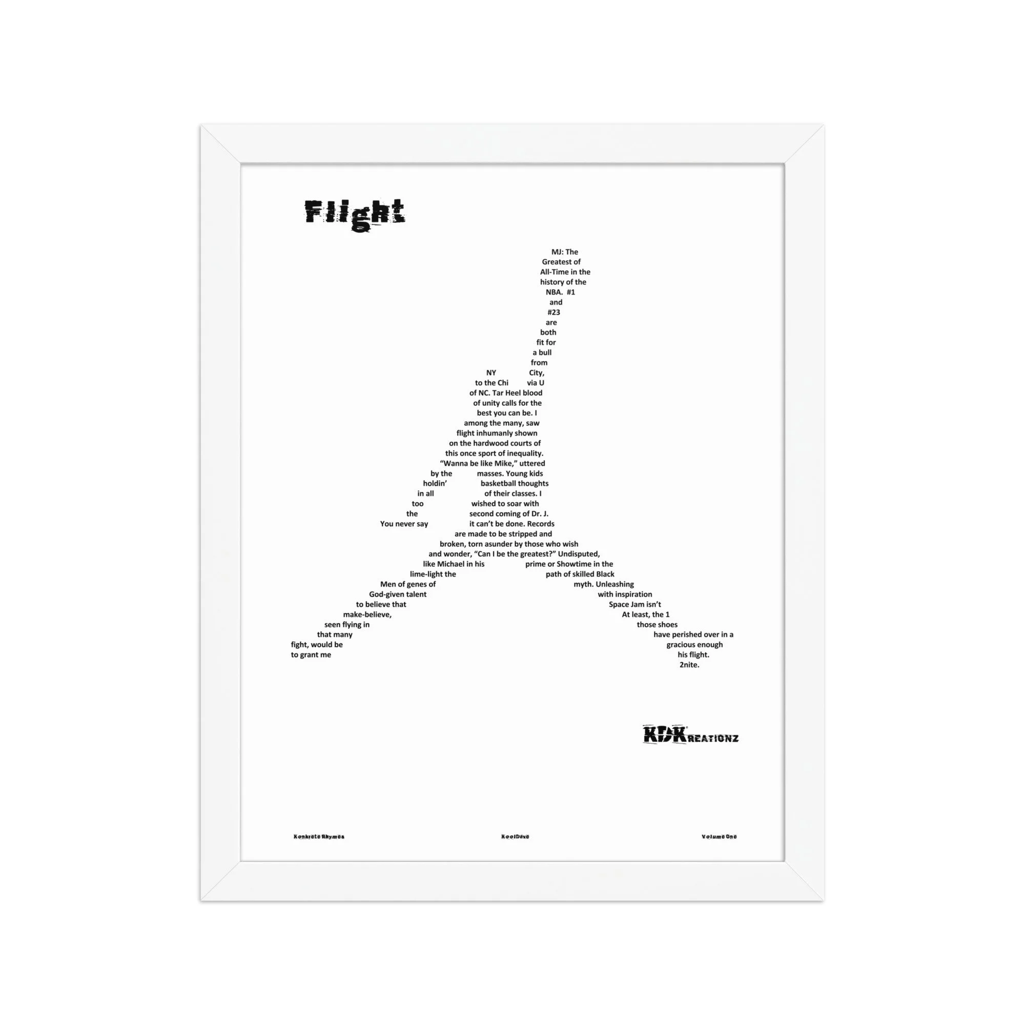 Flight - Framed - KONKRETE RHYMES