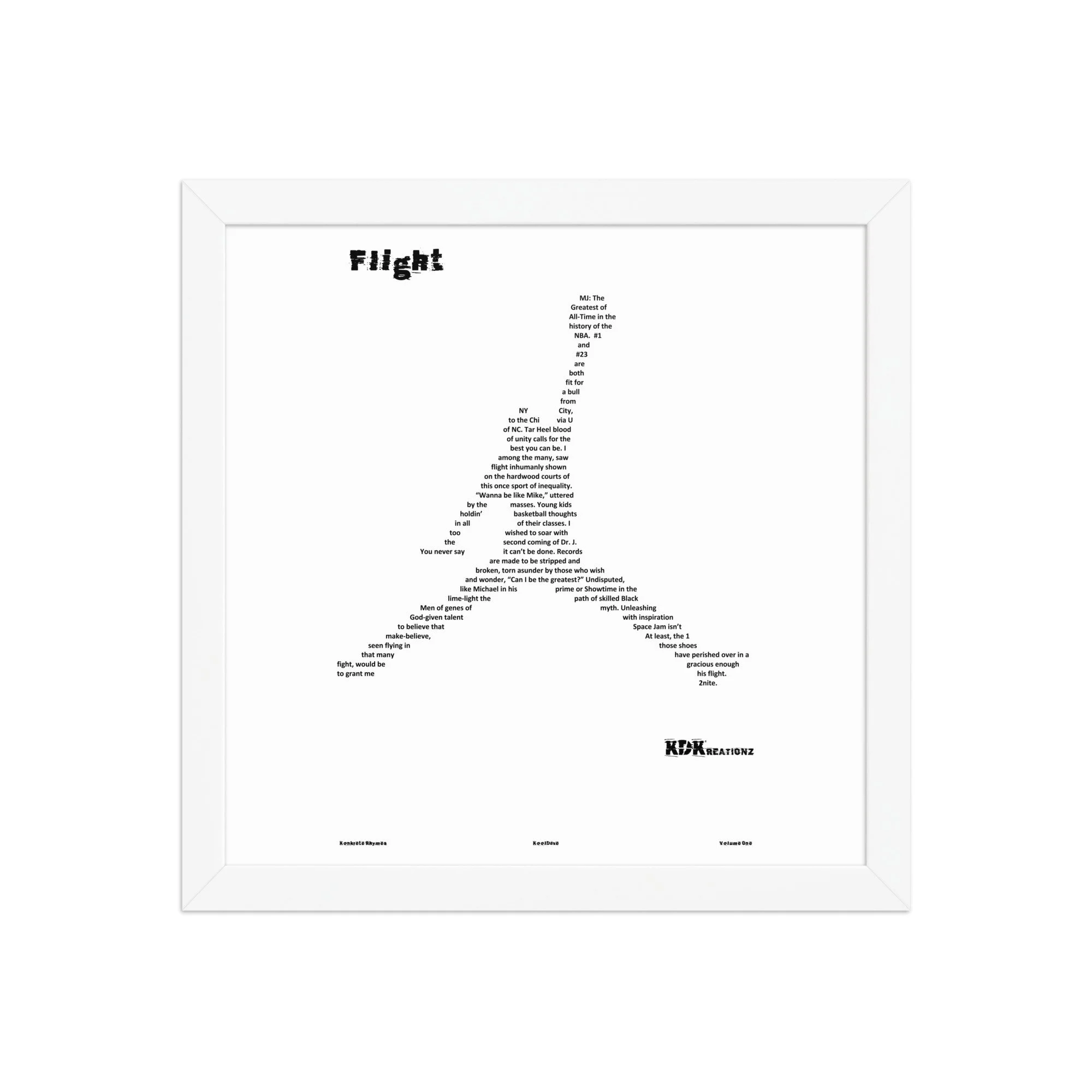 Flight - Framed - KONKRETE RHYMES