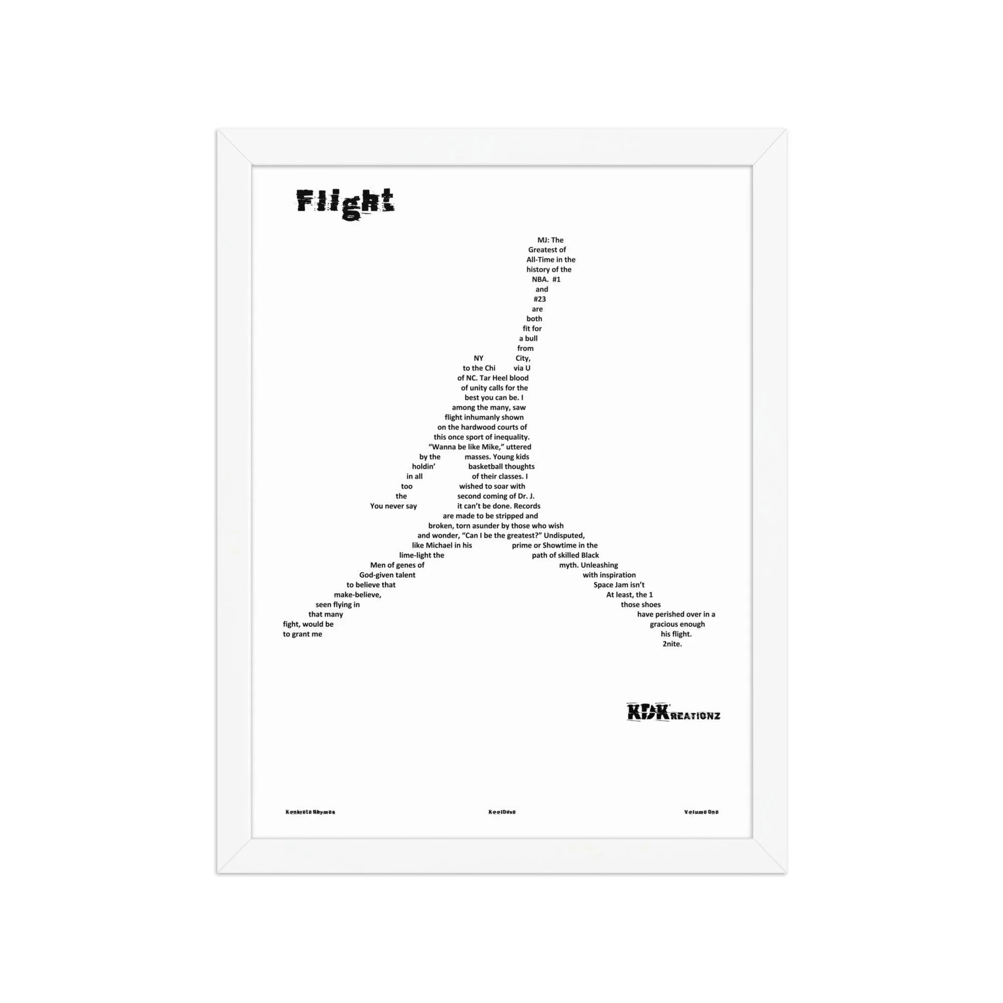 Flight - Framed - KONKRETE RHYMES