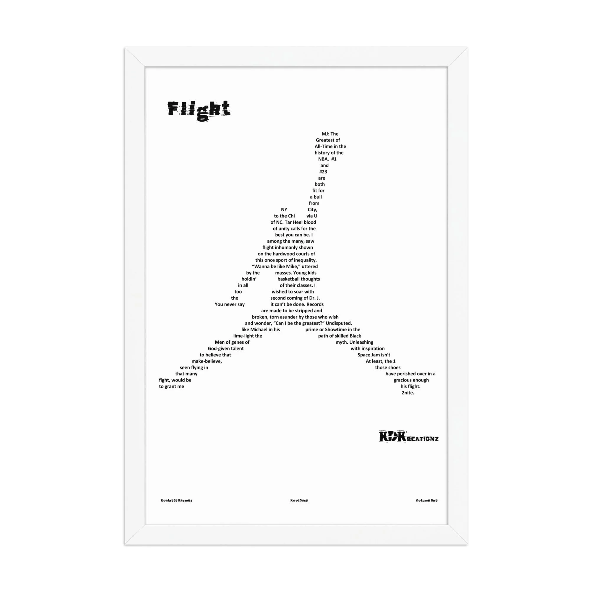 Flight - Framed - KONKRETE RHYMES