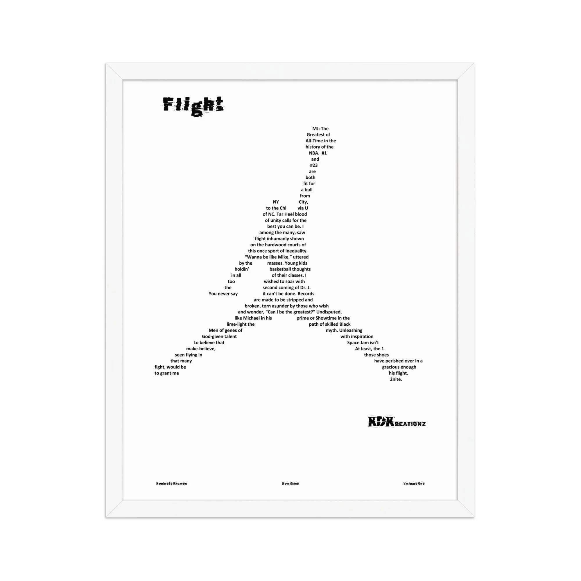 Flight - Framed - KONKRETE RHYMES